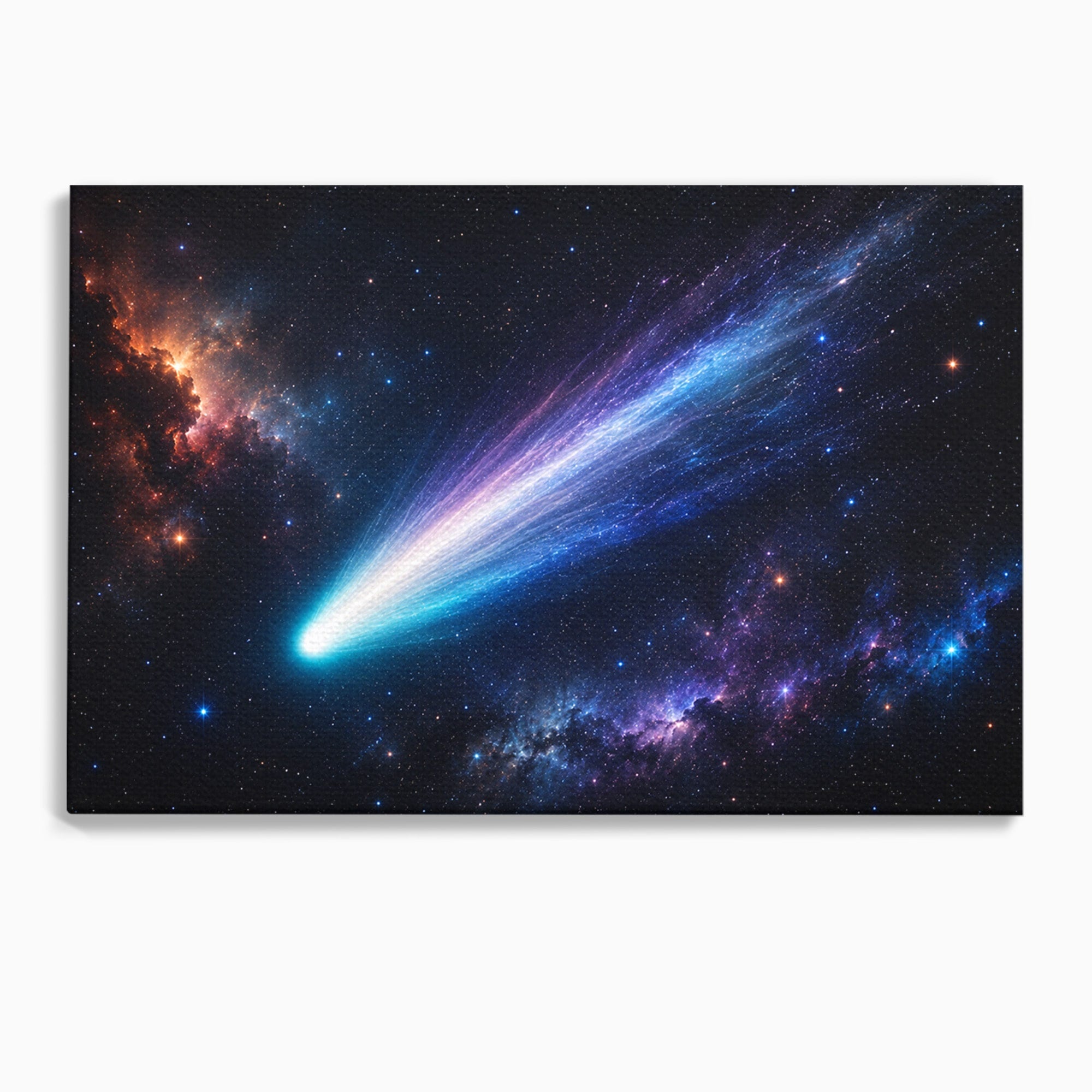 Tablou Canvas Premium LuxCanva® S1048, Cometă În Univers, Cometa, Spatiu, Univers, Stele, Dormitor, Living, Culori Vibrante