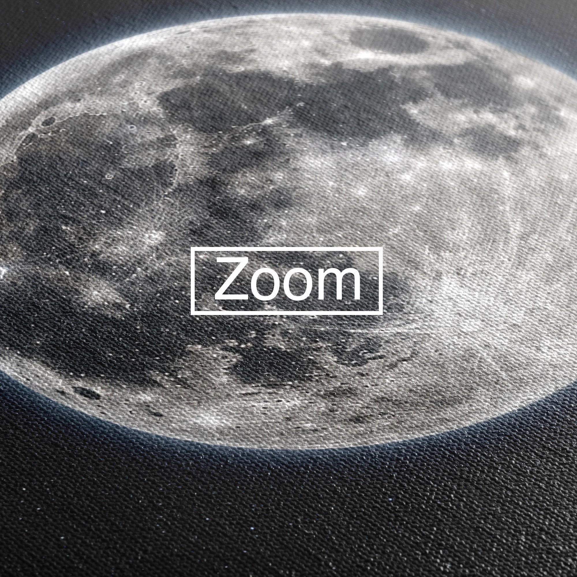 Tablou Canvas Premium LuxCanva® S1050, Luna Plina, Luna, Spatiu, Noapte, Astronomie, Dormitor, Culori Vibrante