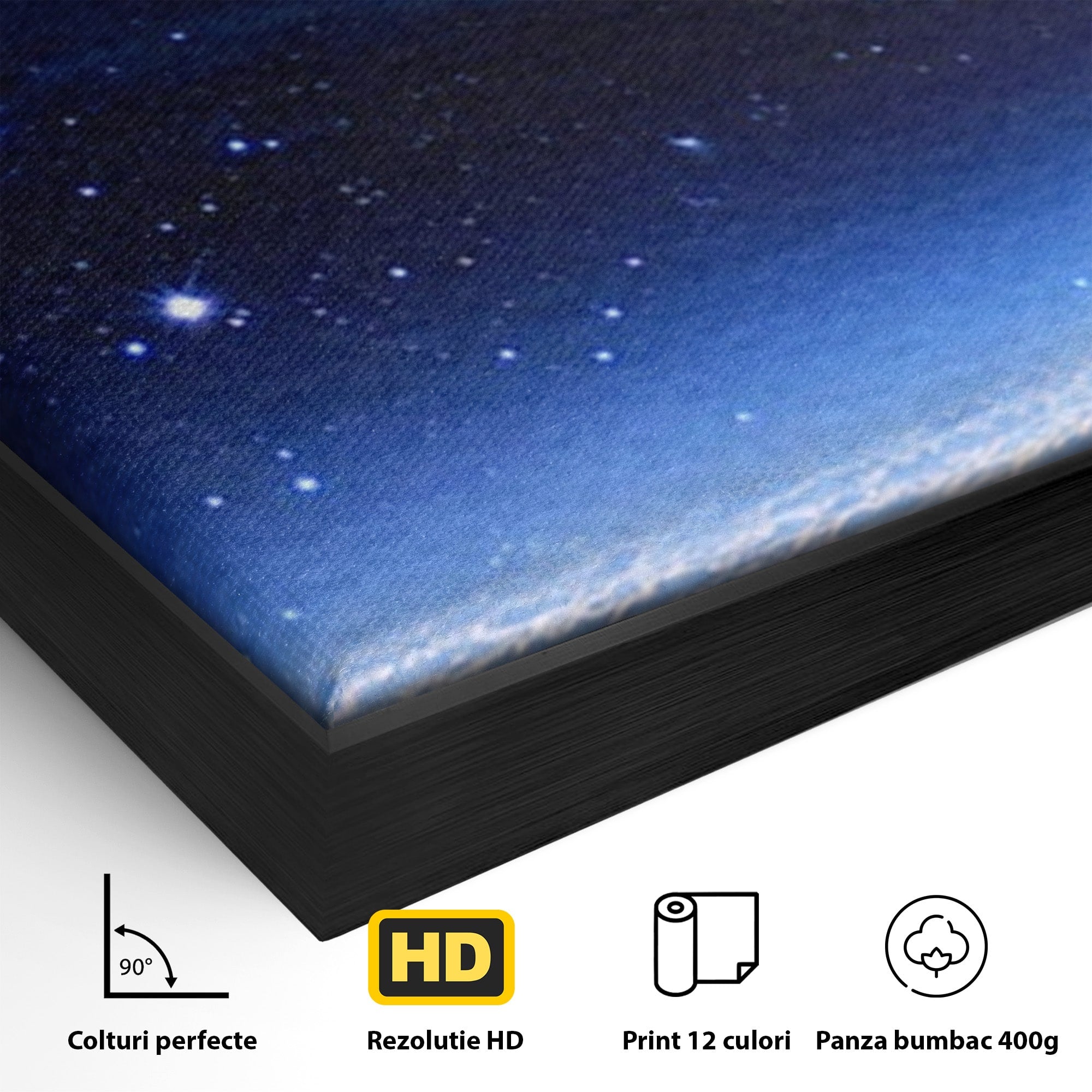 Set 2 Tablouri Canvas Premium LuxCanva® S2-1014, Constelatie Deasupra Norilor, Constelatie, Nori, Noapte, Cer, Dormitor, Culori Vibrante