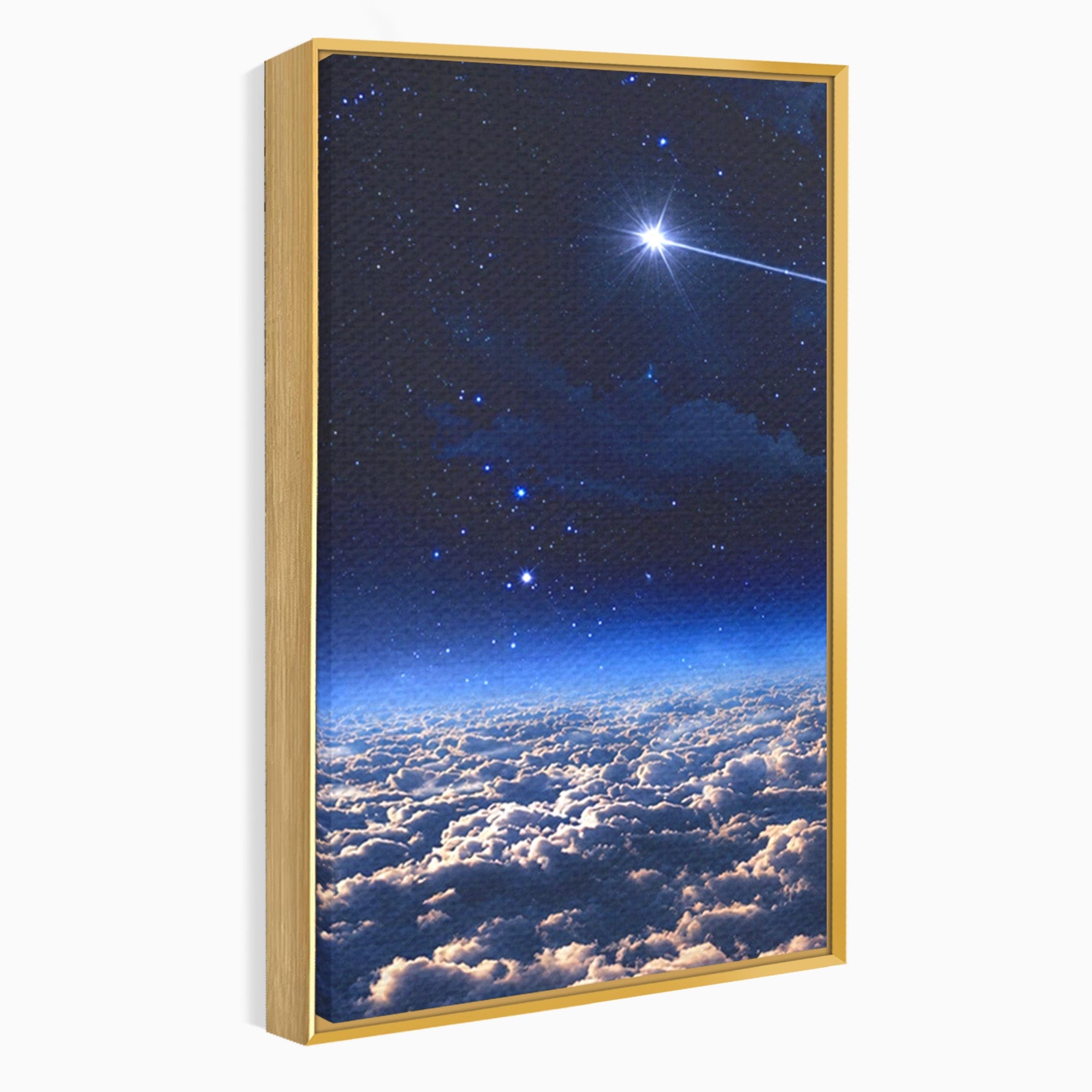 Set 2 Tablouri Canvas Premium LuxCanva® S2-1014, Constelatie Deasupra Norilor, Constelatie, Nori, Noapte, Cer, Dormitor, Culori Vibrante
