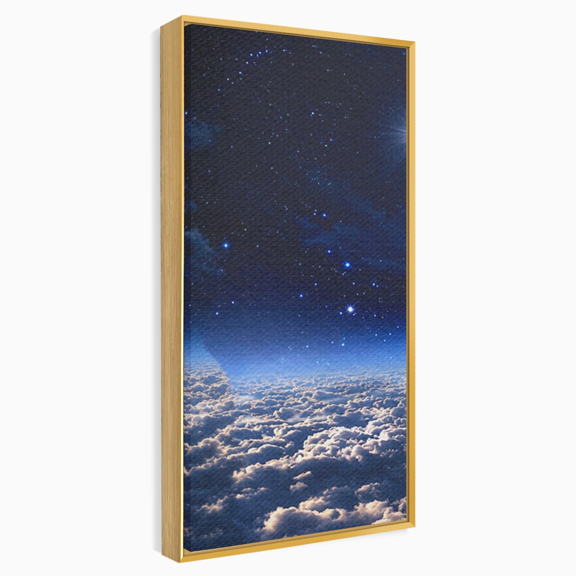Set 3 Tablouri Canvas Premium LuxCanva® S3-1014, Constelatie Deasupra Norilor, Constelatie, Nori, Noapte, Cer, Dormitor, Culori Vibrante