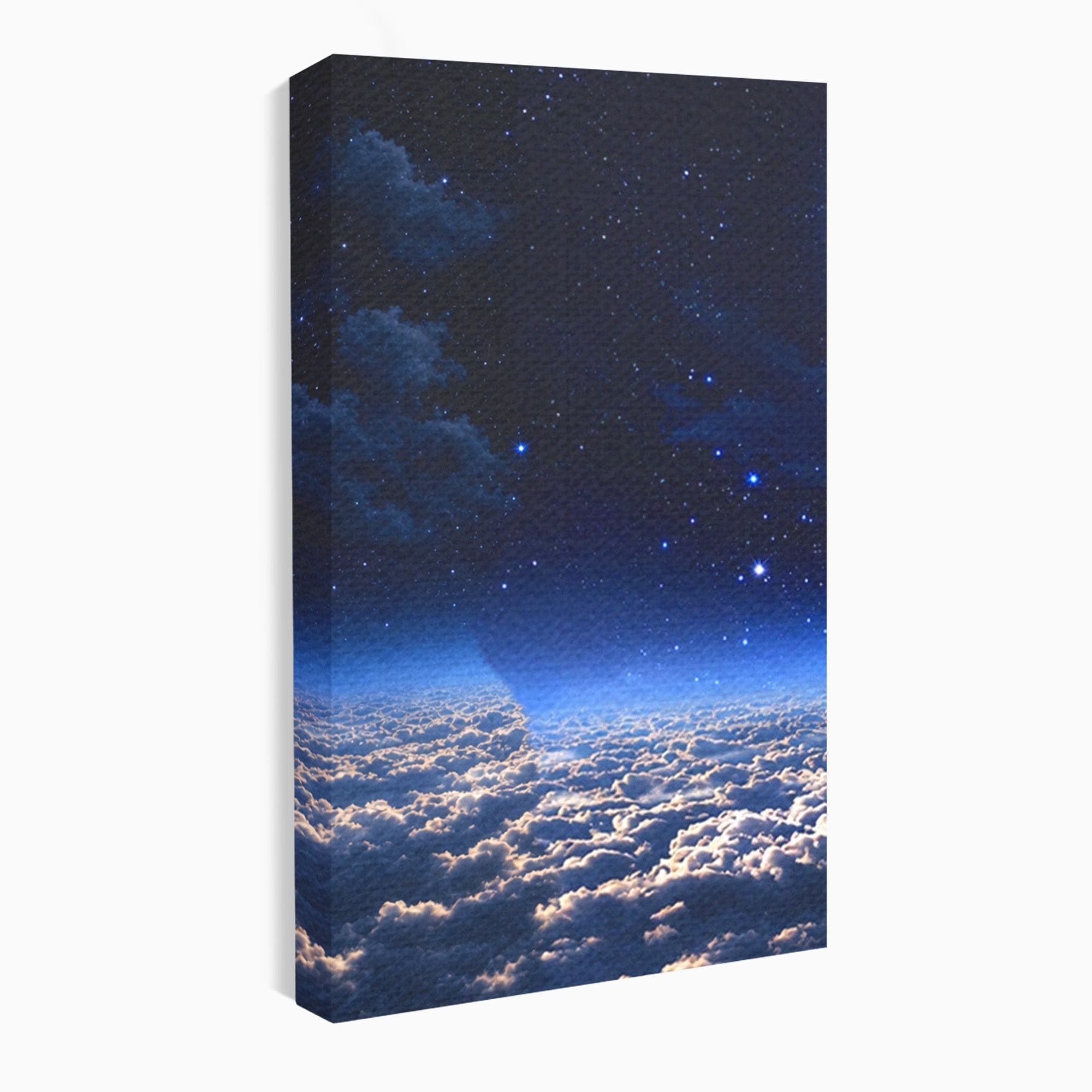 Set 3 Tablouri Canvas Premium LuxCanva® S3-1014, Constelatie Deasupra Norilor, Constelatie, Nori, Noapte, Cer, Dormitor, Culori Vibrante