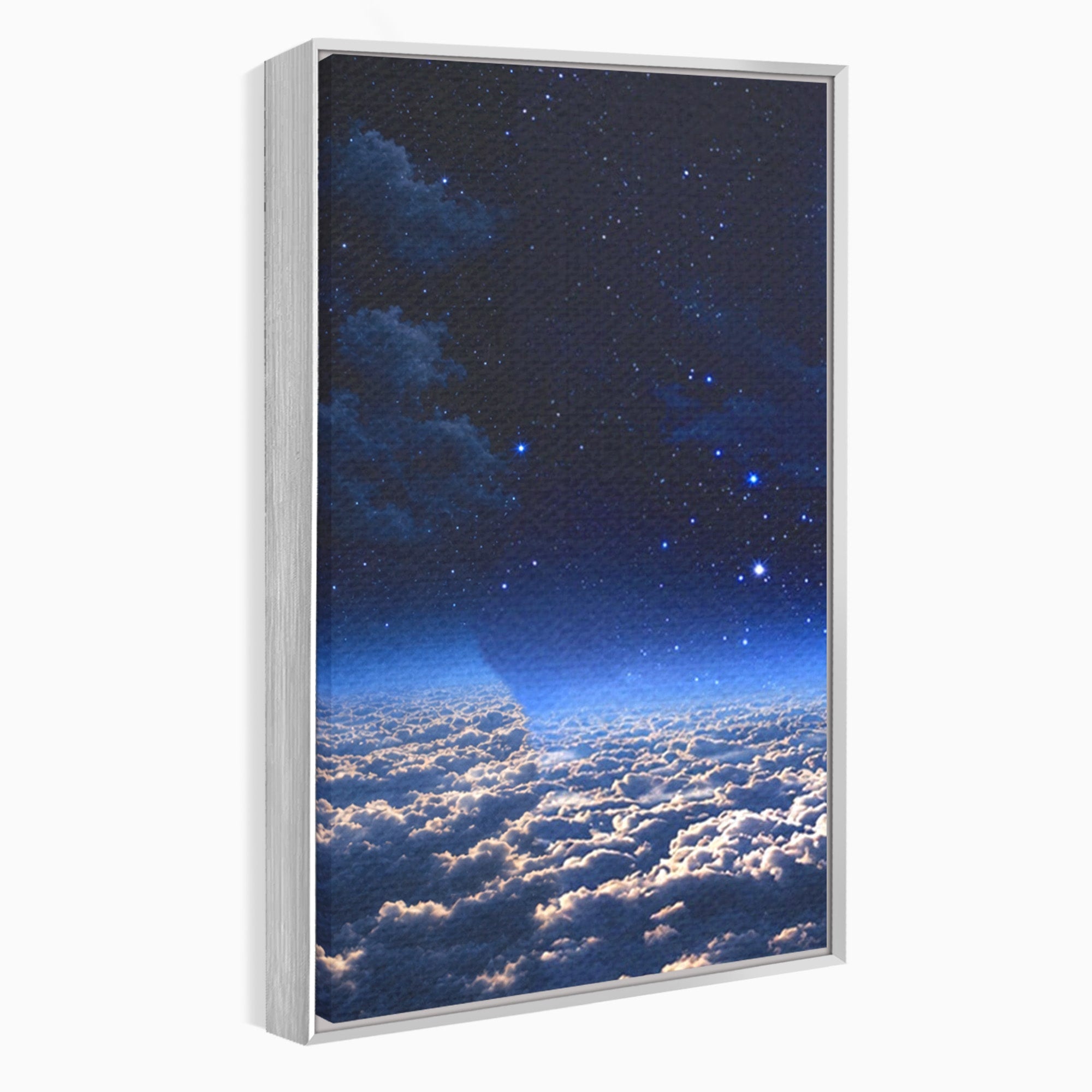 Set 3 Tablouri Canvas Premium LuxCanva® S3-1014, Constelatie Deasupra Norilor, Constelatie, Nori, Noapte, Cer, Dormitor, Culori Vibrante