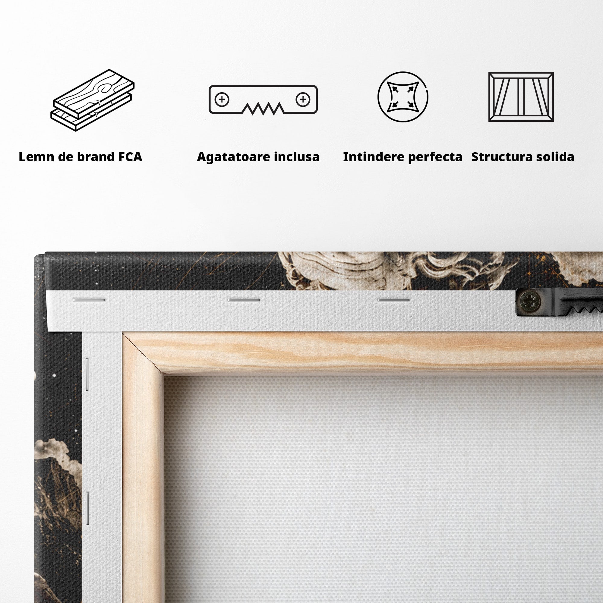 Tablou Canvas Premium LuxCanva® T1005, Zeul Antic, Sculptura, Zeitate, Sculptura, Mitologie, Univers, Dormitor, Living, Culori Vibrante