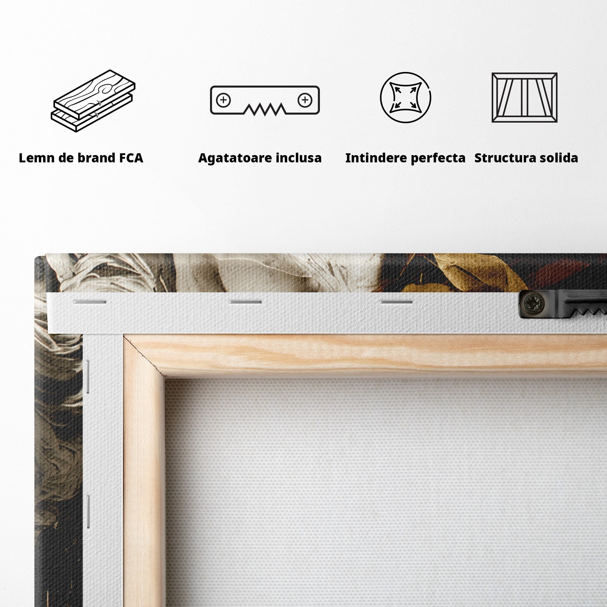 Tablou Canvas Premium LuxCanva® T1007, Zeita de Marmura, Zeita, Marmura, Arta Clasica, Eleganta, Dormitor, Culori Vibrante