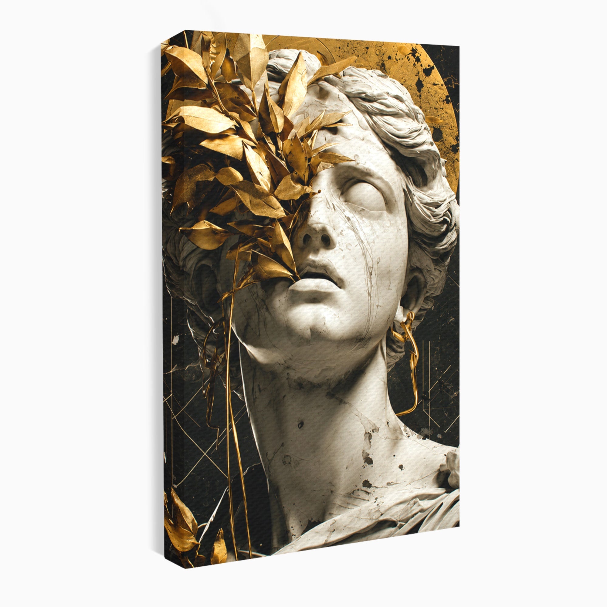 Tablou Canvas Premium LuxCanva® T1007, Zeita de Marmura, Zeita, Marmura, Arta Clasica, Eleganta, Dormitor, Culori Vibrante