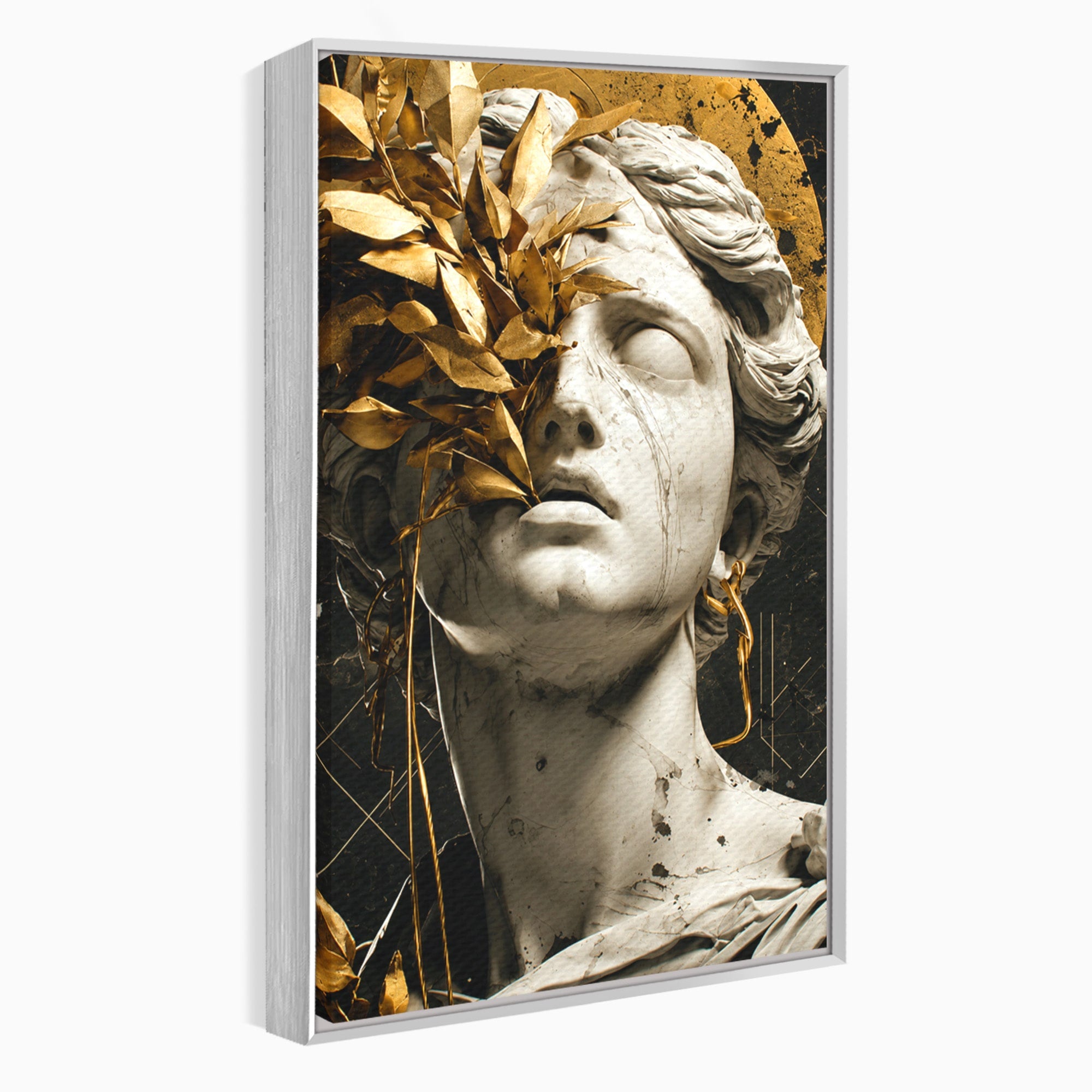Tablou Canvas Premium LuxCanva® T1007, Zeita de Marmura, Zeita, Marmura, Arta Clasica, Eleganta, Dormitor, Culori Vibrante