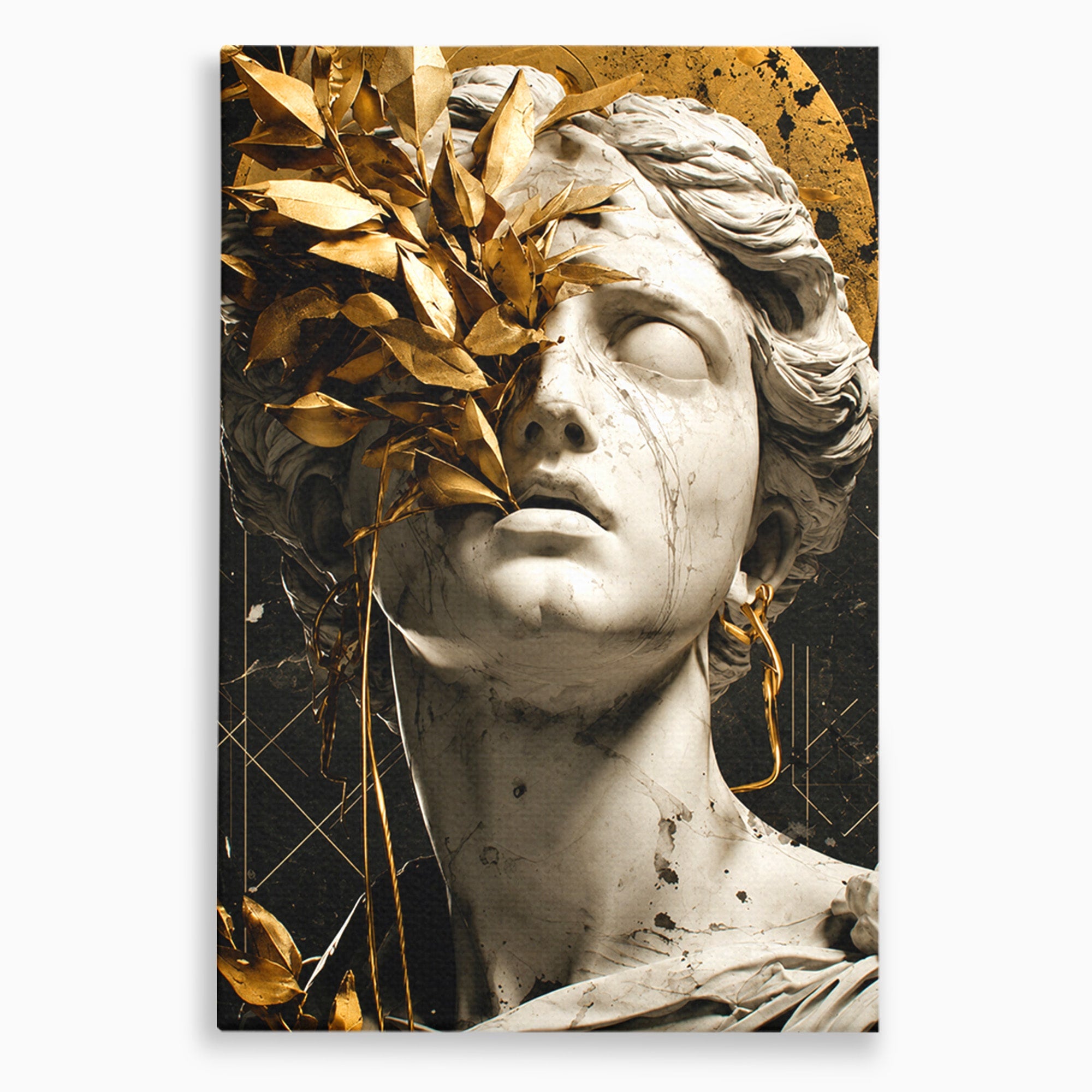 Tablou Canvas Premium LuxCanva® T1007, Zeita de Marmura, Zeita, Marmura, Arta Clasica, Eleganta, Dormitor, Culori Vibrante