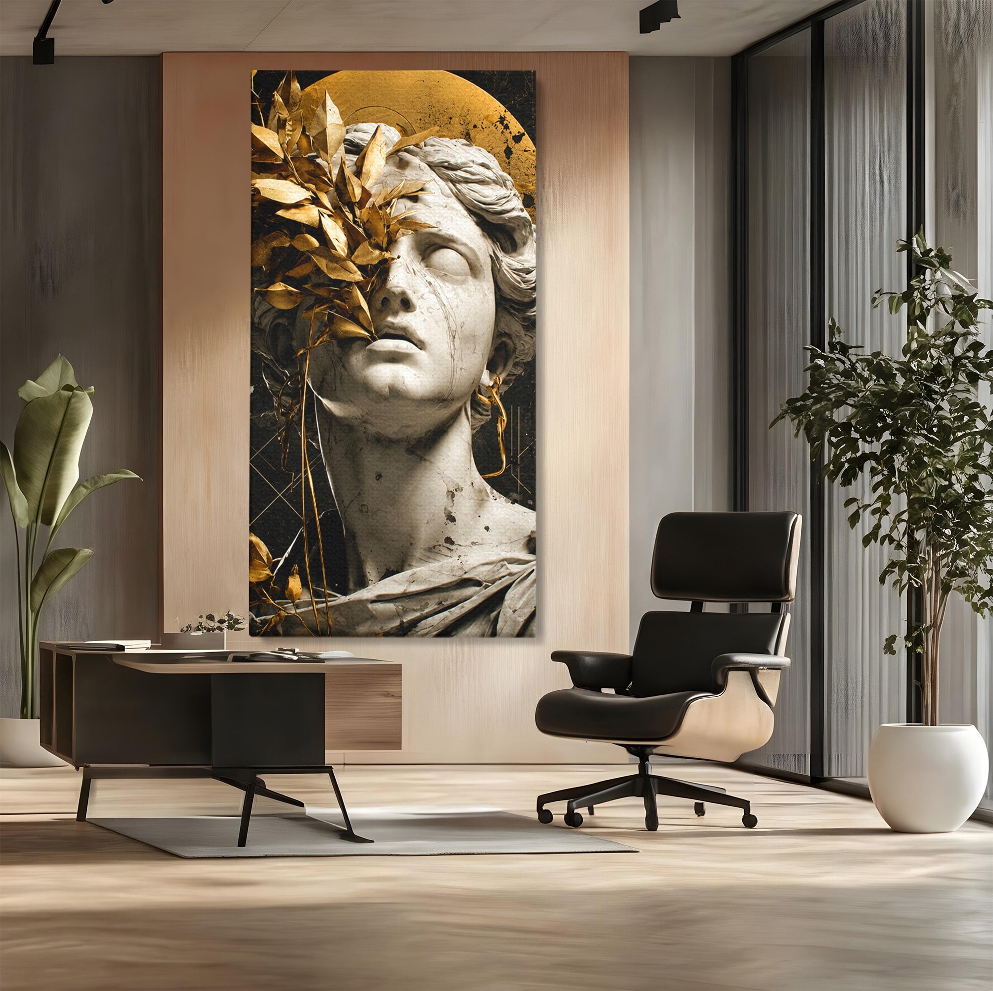 Tablou Canvas Premium LuxCanva® T1007, Zeita de Marmura, Zeita, Marmura, Arta Clasica, Eleganta, Dormitor, Culori Vibrante