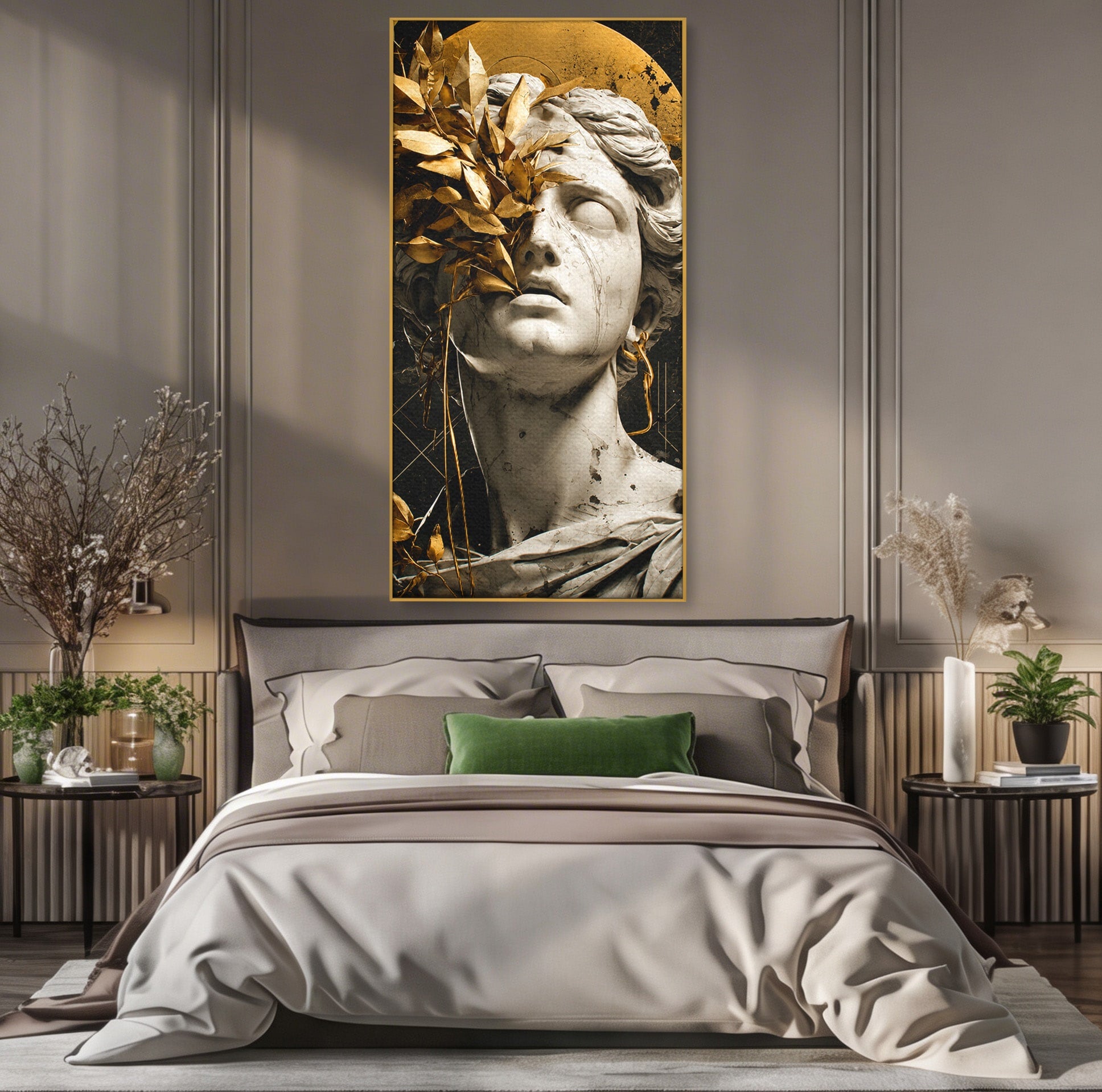 Tablou Canvas Premium LuxCanva® T1007, Zeita de Marmura, Zeita, Marmura, Arta Clasica, Eleganta, Dormitor, Culori Vibrante