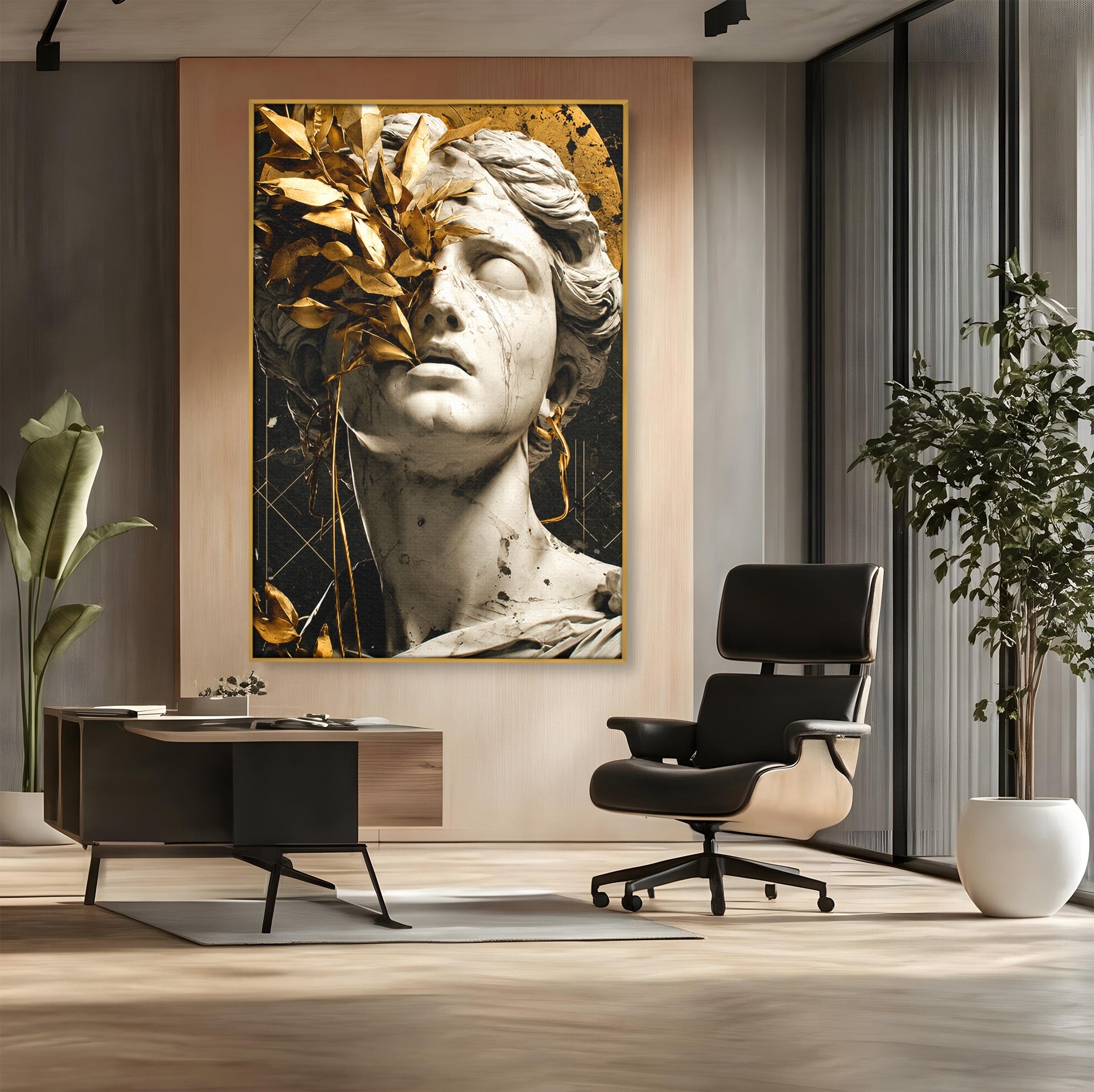 Tablou Canvas Premium LuxCanva® T1007, Zeita de Marmura, Zeita, Marmura, Arta Clasica, Eleganta, Dormitor, Culori Vibrante