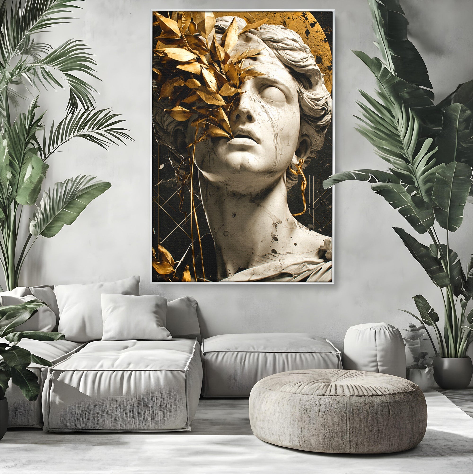 Tablou Canvas Premium LuxCanva® T1007, Zeita de Marmura, Zeita, Marmura, Arta Clasica, Eleganta, Dormitor, Culori Vibrante