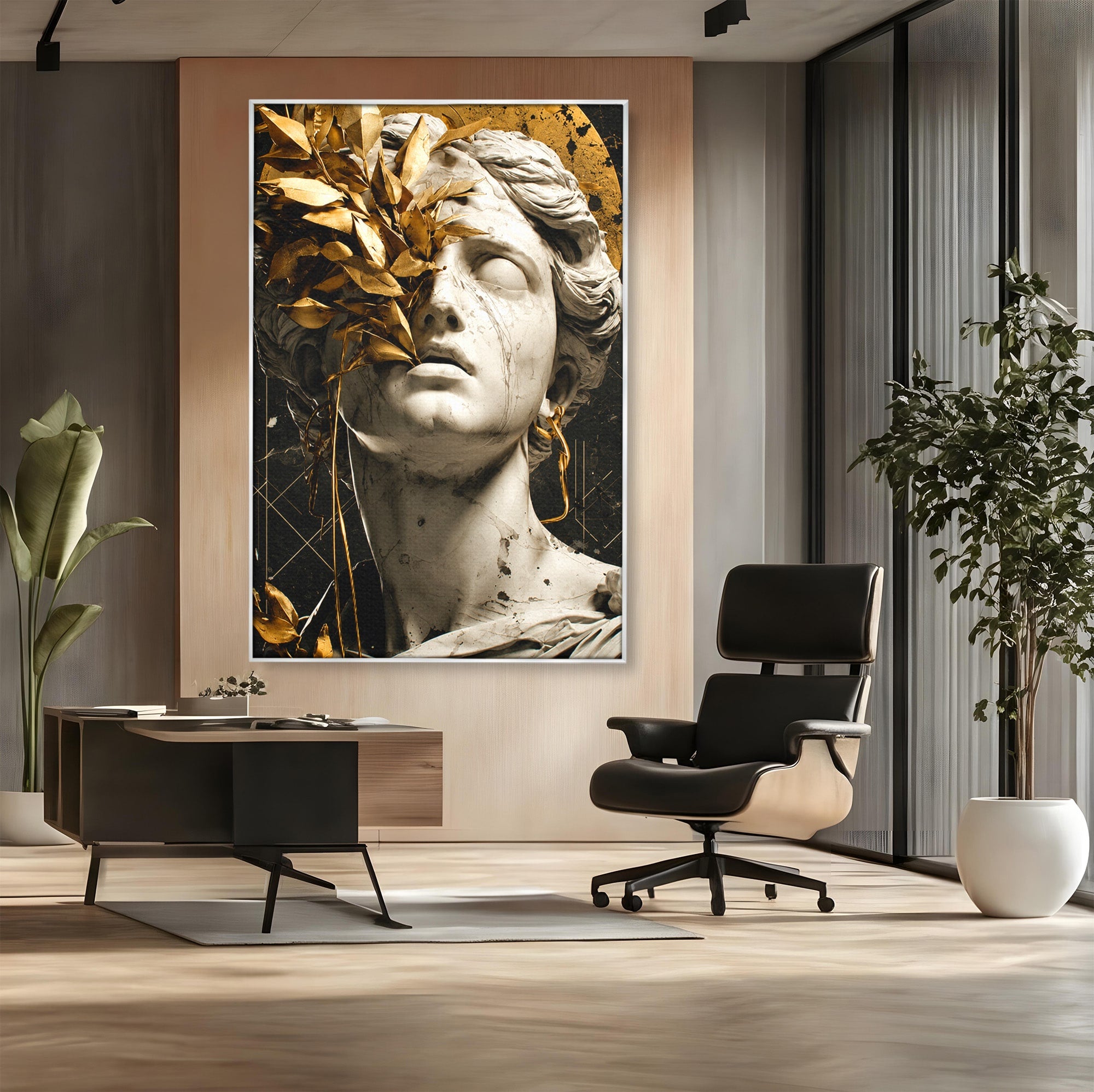 Tablou Canvas Premium LuxCanva® T1007, Zeita de Marmura, Zeita, Marmura, Arta Clasica, Eleganta, Dormitor, Culori Vibrante