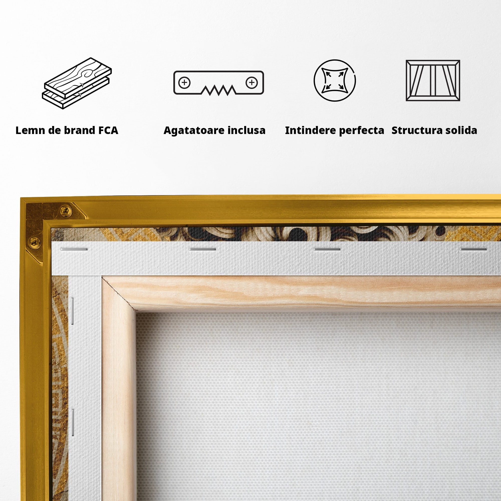 Tablou Canvas Premium LuxCanva® T1011, Bustul Antic, Bust, Antic, Arta Clasica, Textura, Birou, Living, Culori Vibrante