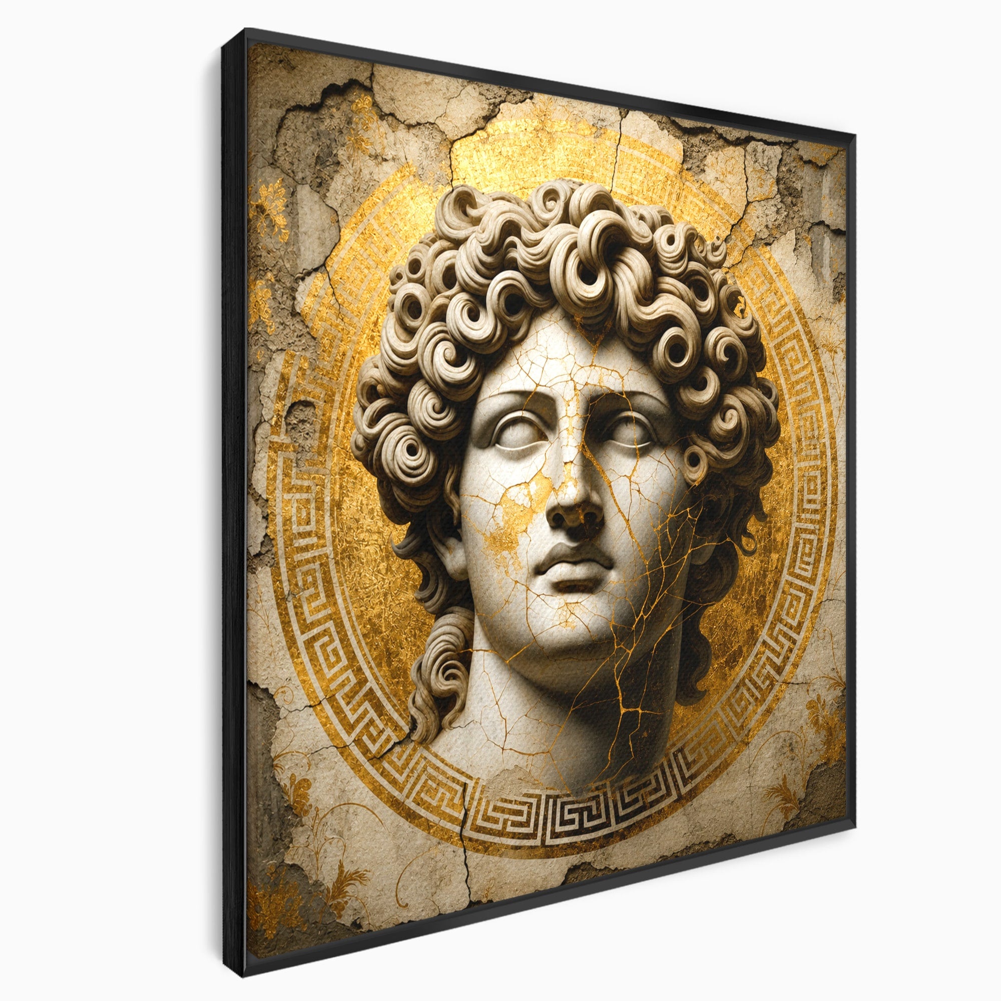 Tablou Canvas Premium LuxCanva® T1011, Bustul Antic, Bust, Antic, Arta Clasica, Textura, Birou, Living, Culori Vibrante