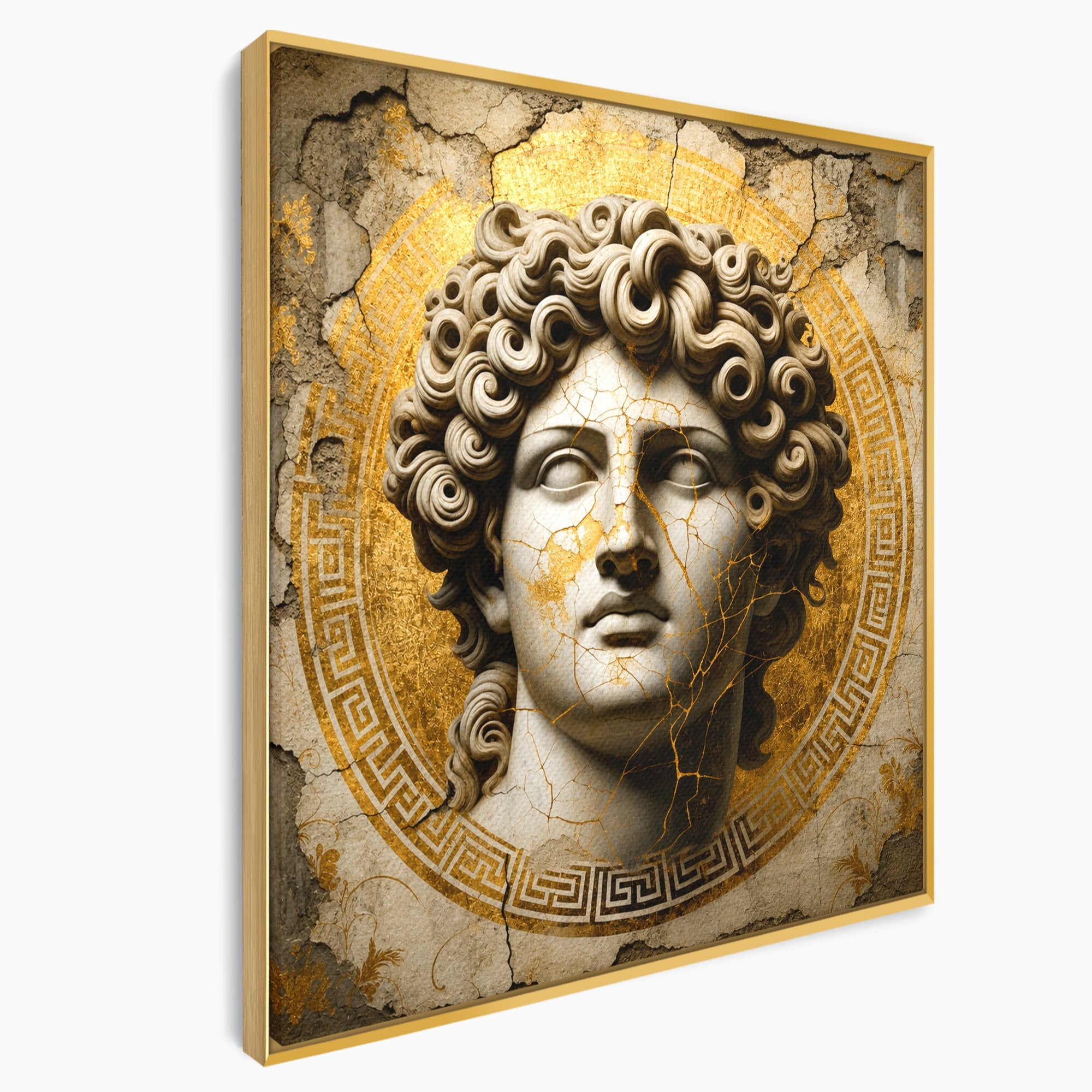 Tablou Canvas Premium LuxCanva® T1011, Bustul Antic, Bust, Antic, Arta Clasica, Textura, Birou, Living, Culori Vibrante