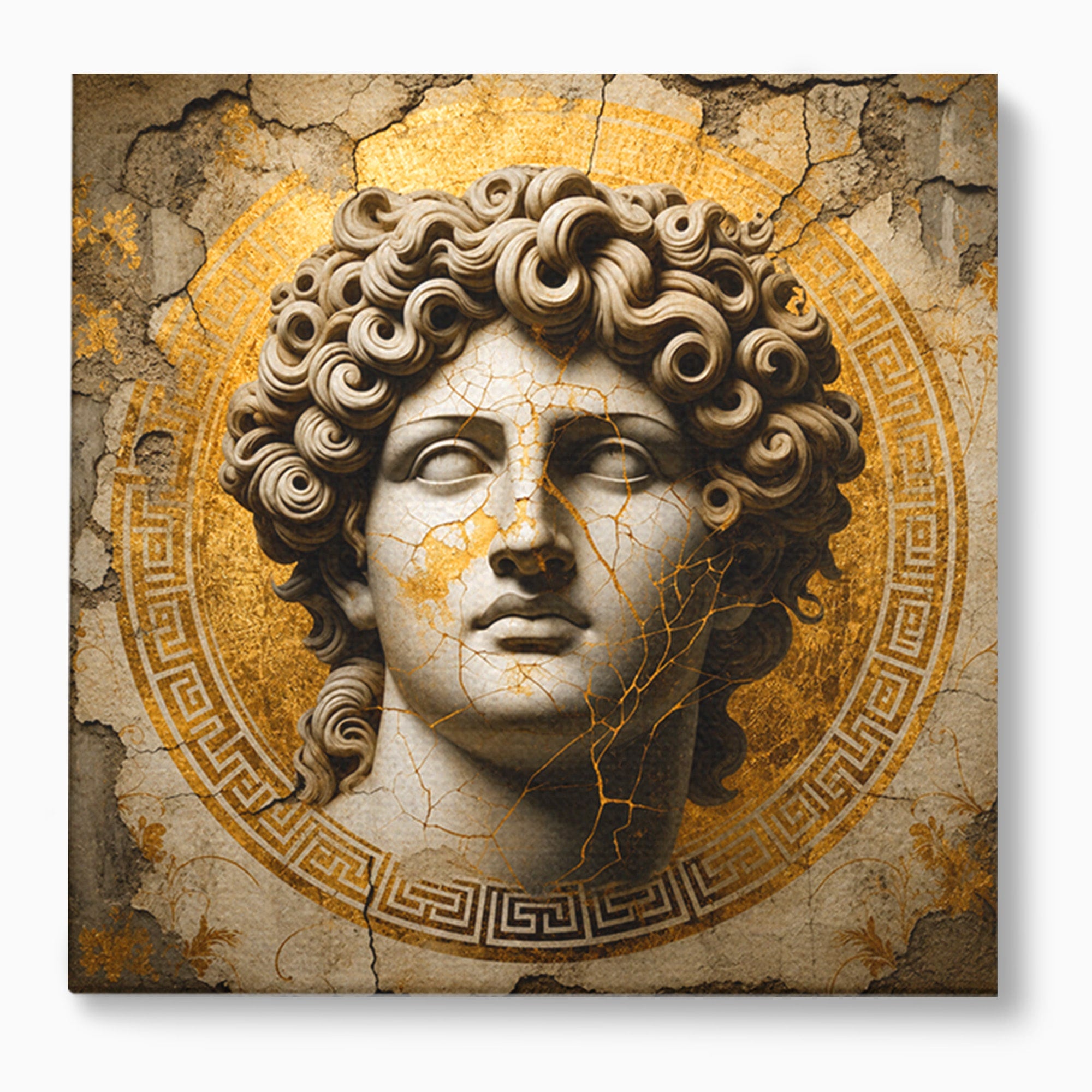 Tablou Canvas Premium LuxCanva® T1011, Bustul Antic, Bust, Antic, Arta Clasica, Textura, Birou, Living, Culori Vibrante