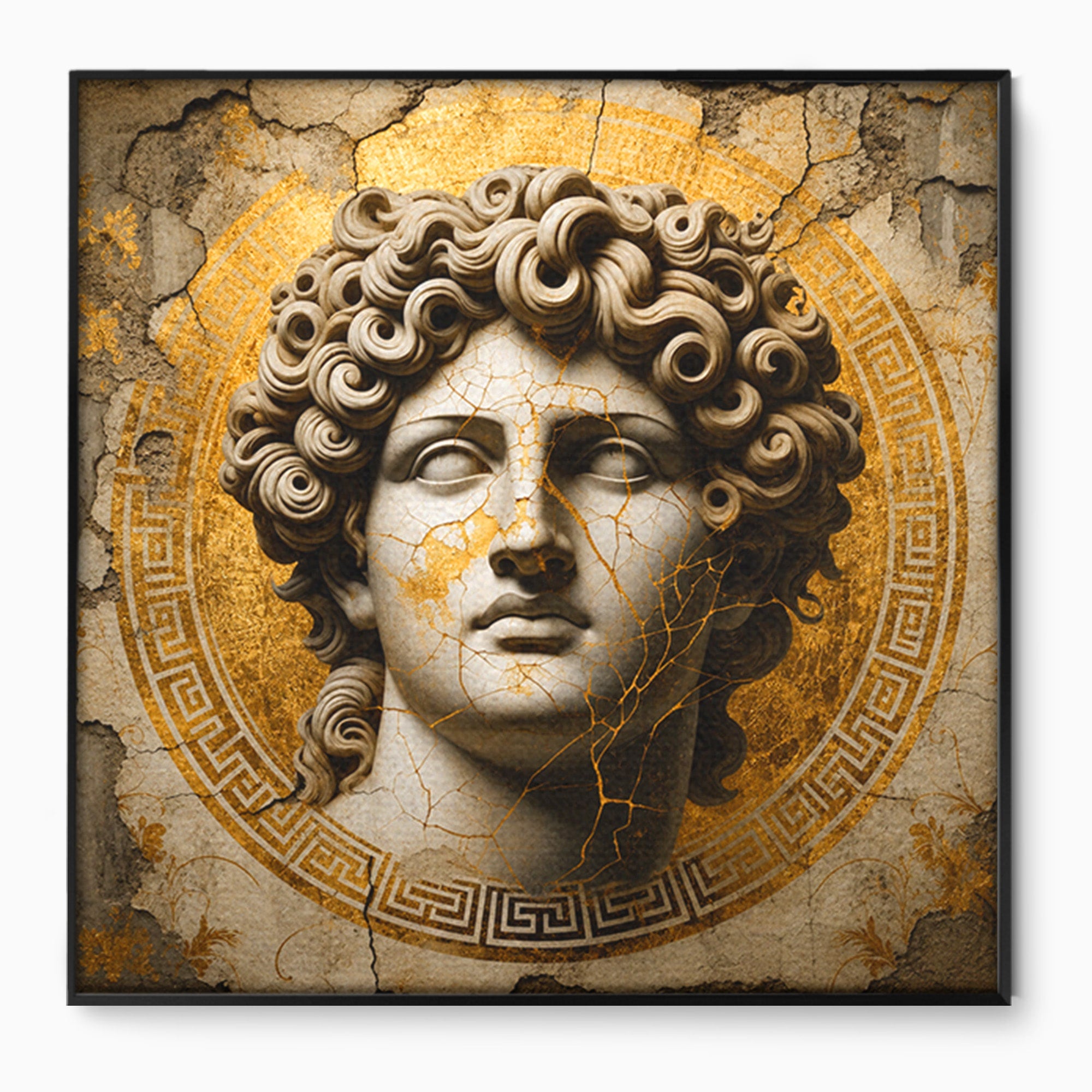 Tablou Canvas Premium LuxCanva® T1011, Bustul Antic, Bust, Antic, Arta Clasica, Textura, Birou, Living, Culori Vibrante