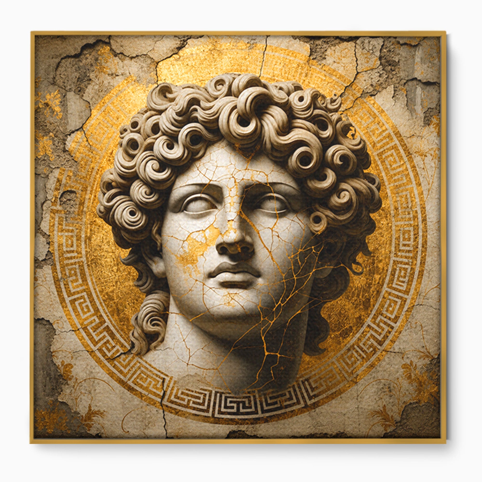 Tablou Canvas Premium LuxCanva® T1011, Bustul Antic, Bust, Antic, Arta Clasica, Textura, Birou, Living, Culori Vibrante