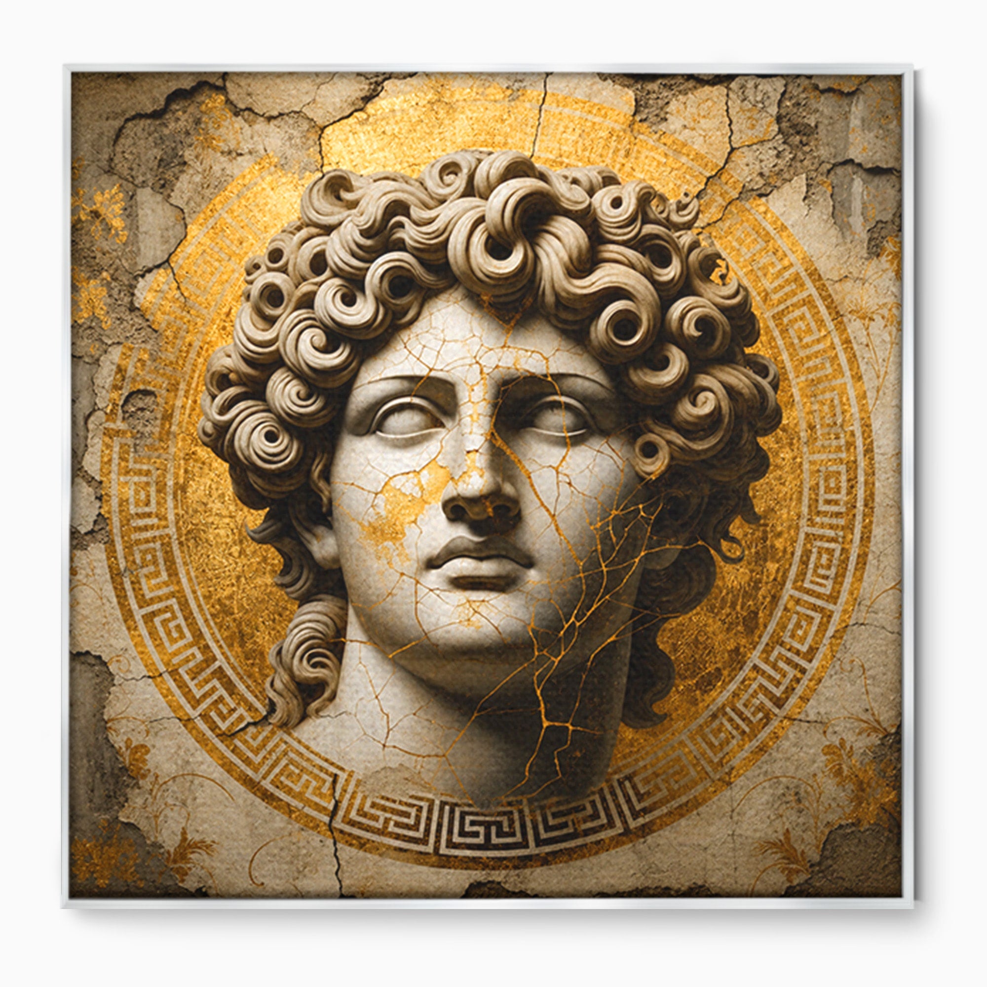 Tablou Canvas Premium LuxCanva® T1011, Bustul Antic, Bust, Antic, Arta Clasica, Textura, Birou, Living, Culori Vibrante