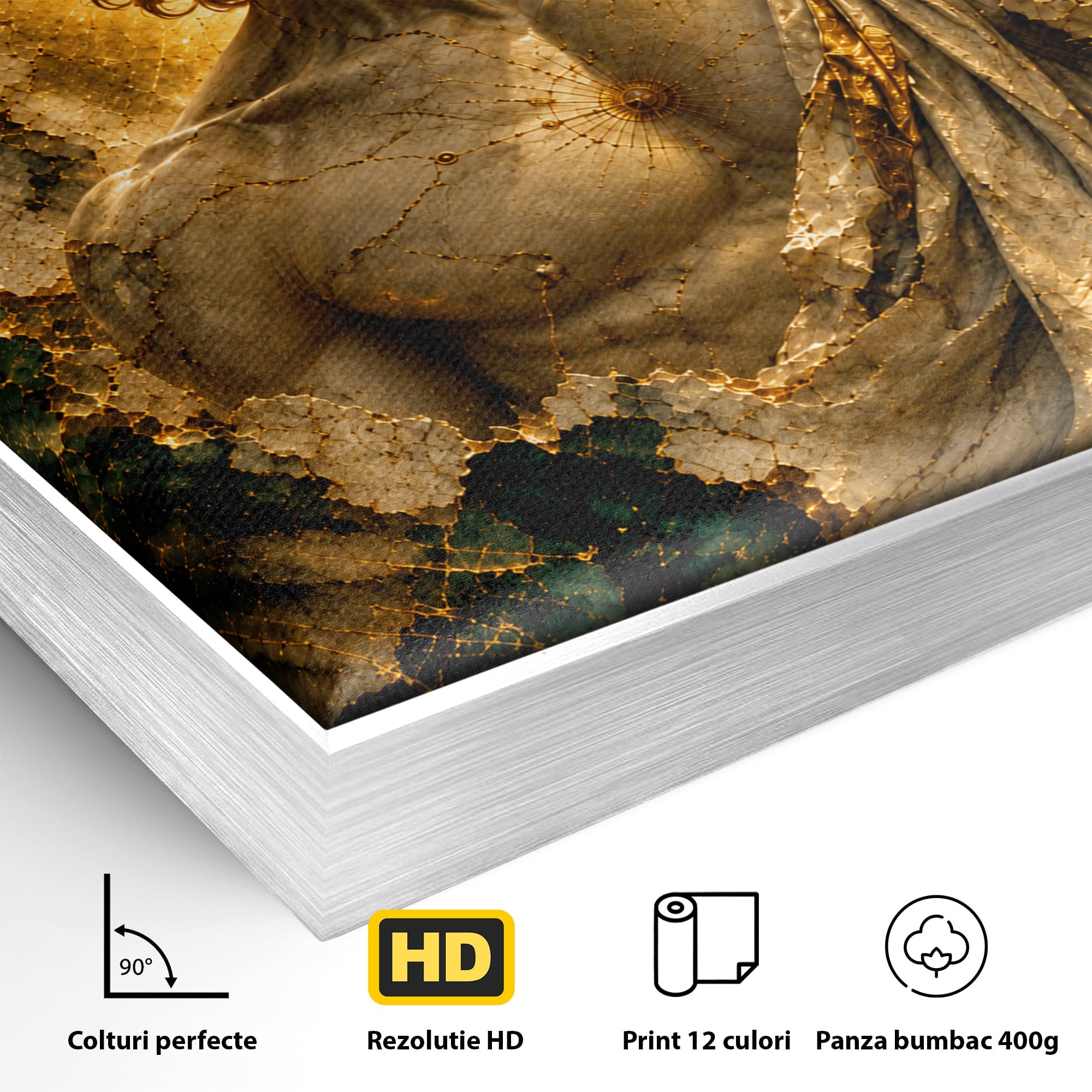 Tablou Canvas Premium LuxCanva® T1012, Aureola Zeului Antic, Zeitate, Antic, Statuie, Lux, Dormitor, Culori Vibrante