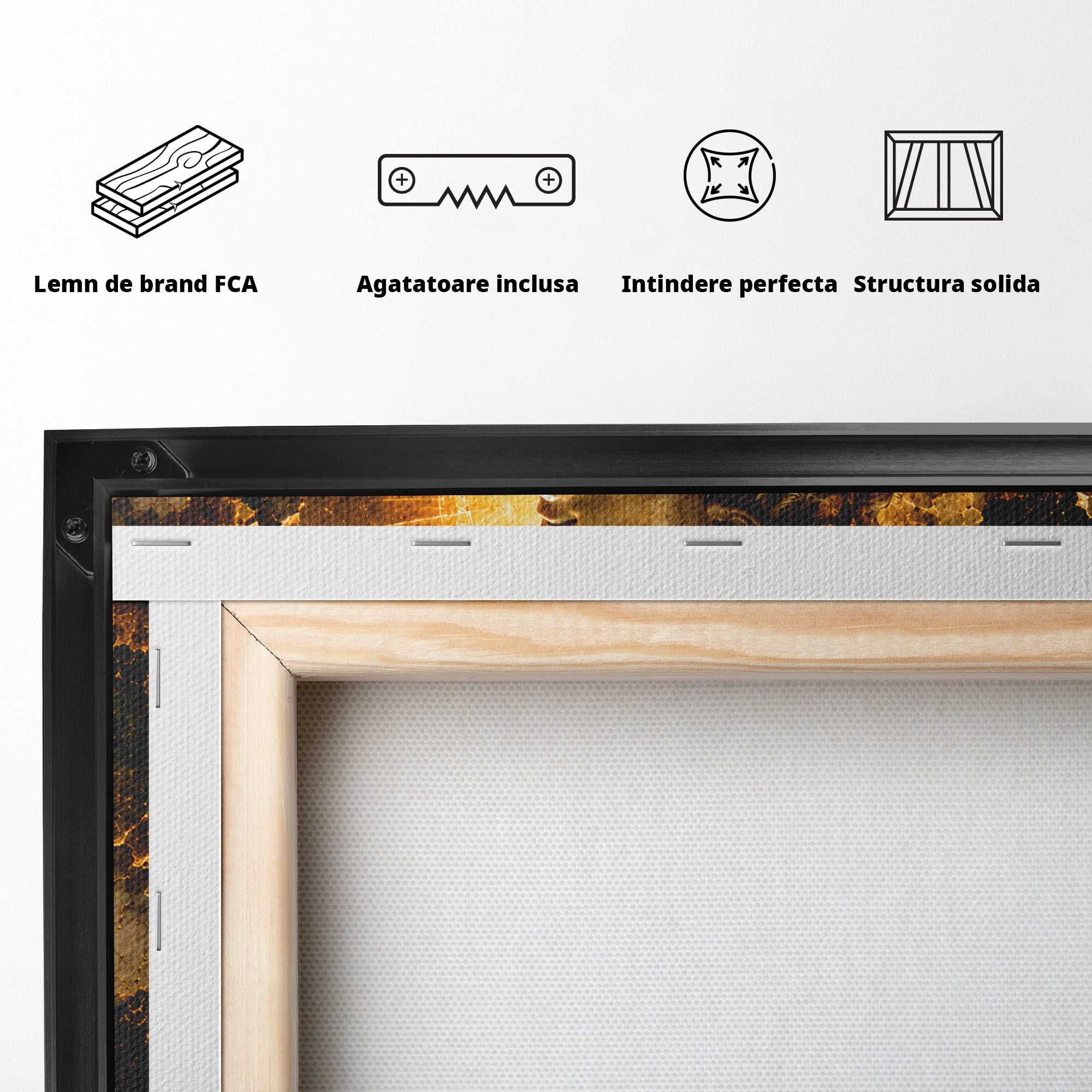 Tablou Canvas Premium LuxCanva® T1012, Aureola Zeului Antic, Zeitate, Antic, Statuie, Lux, Dormitor, Culori Vibrante