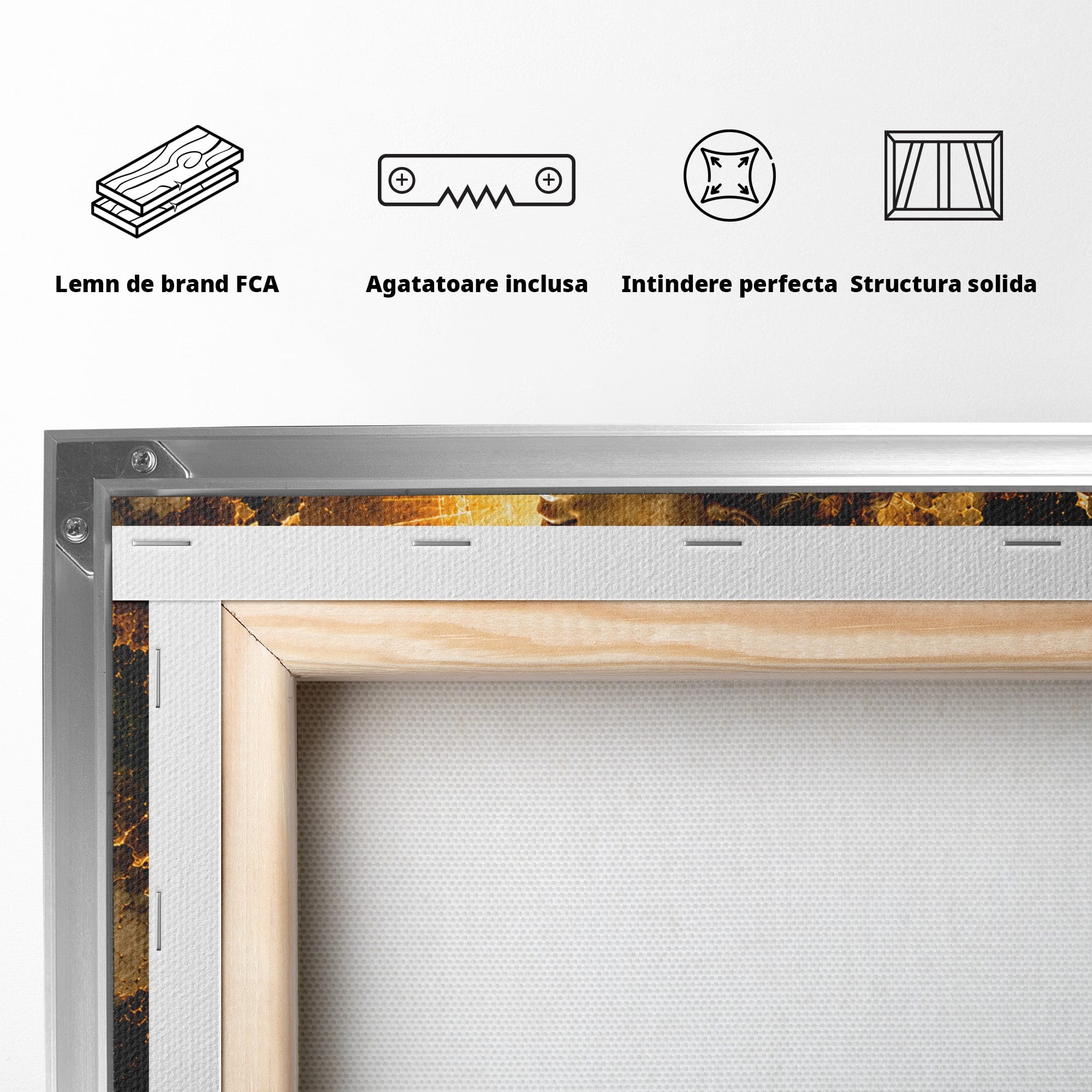 Tablou Canvas Premium LuxCanva® T1012, Aureola Zeului Antic, Zeitate, Antic, Statuie, Lux, Dormitor, Culori Vibrante