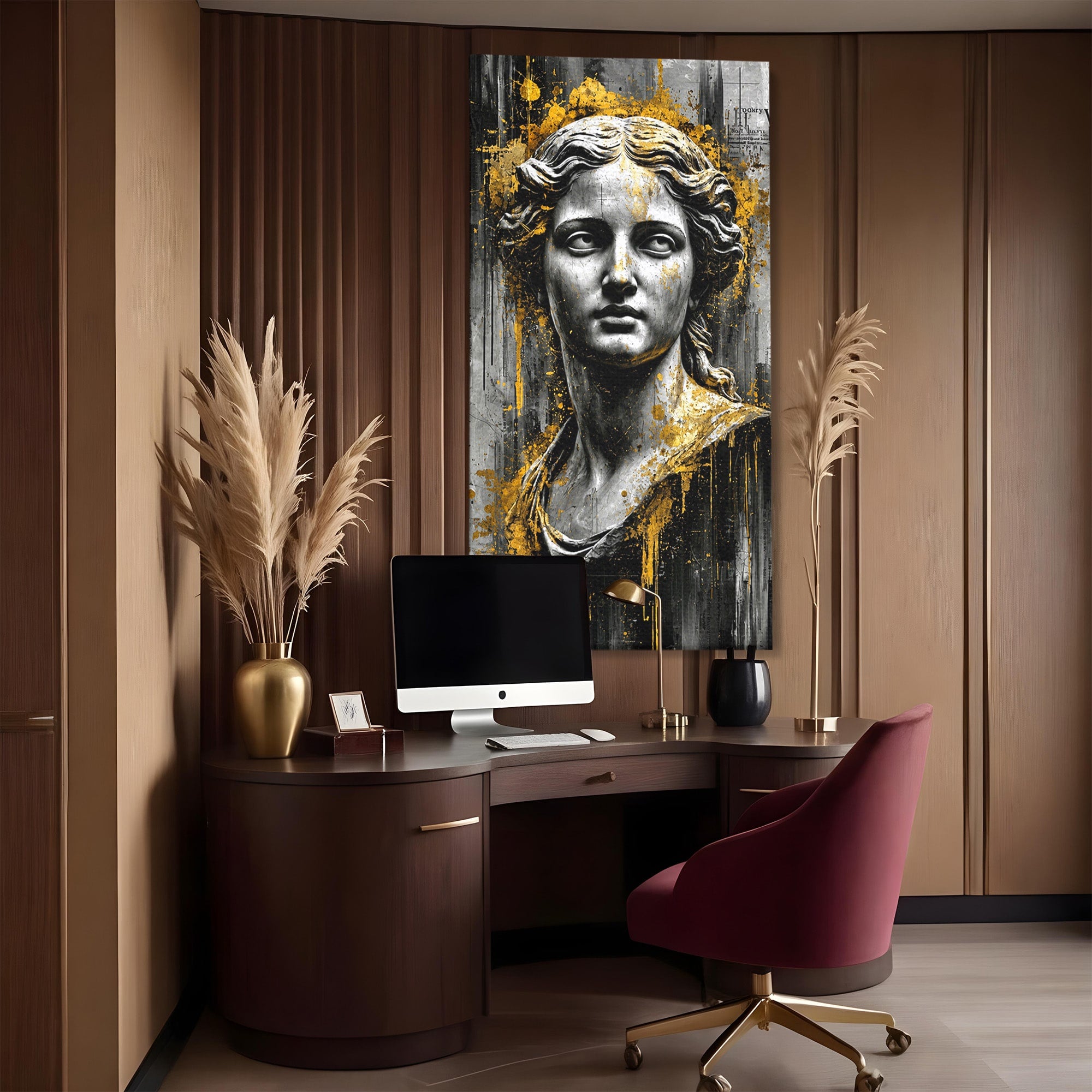 Tablou Canvas Premium LuxCanva® T1013, Zeita Antica, Zeita, Antic, Statuie, Arta, Dormitor, Culori Vibrante