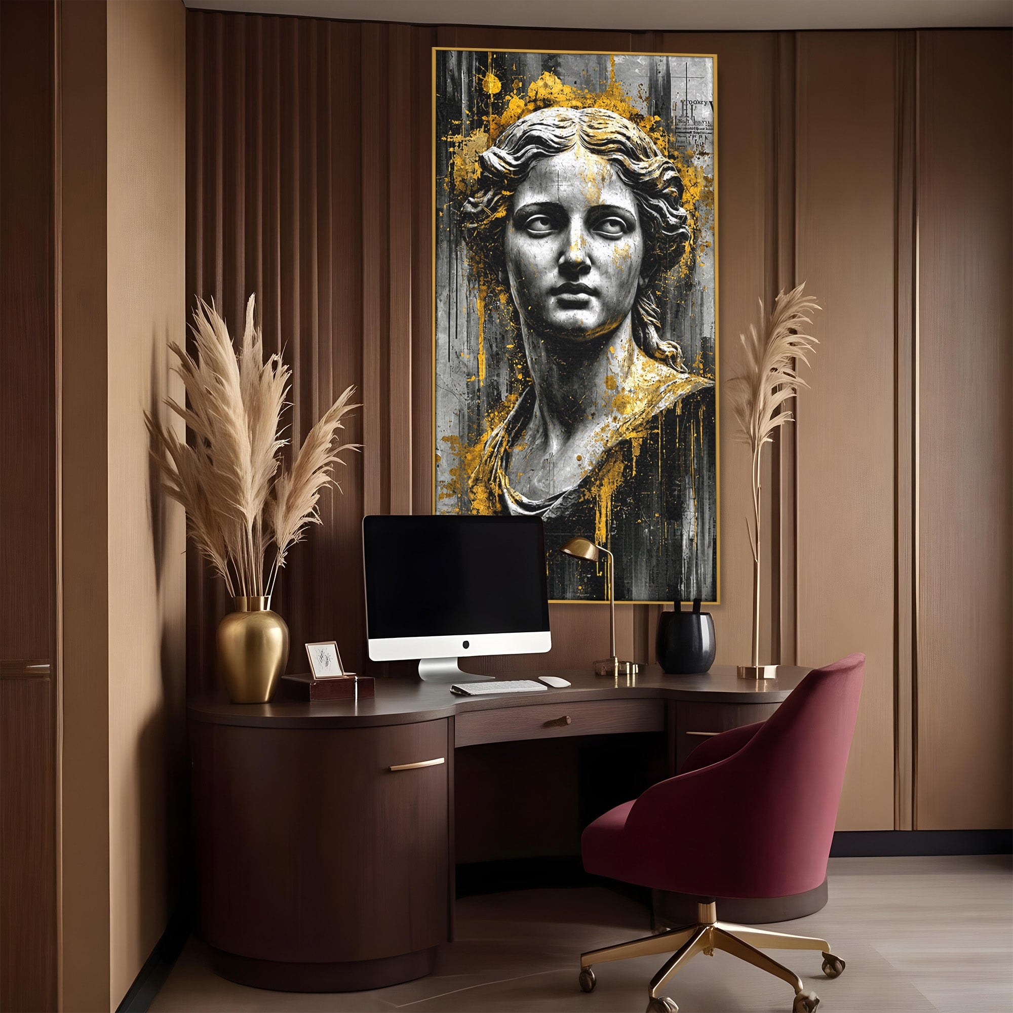 Tablou Canvas Premium LuxCanva® T1013, Zeita Antica, Zeita, Antic, Statuie, Arta, Dormitor, Culori Vibrante
