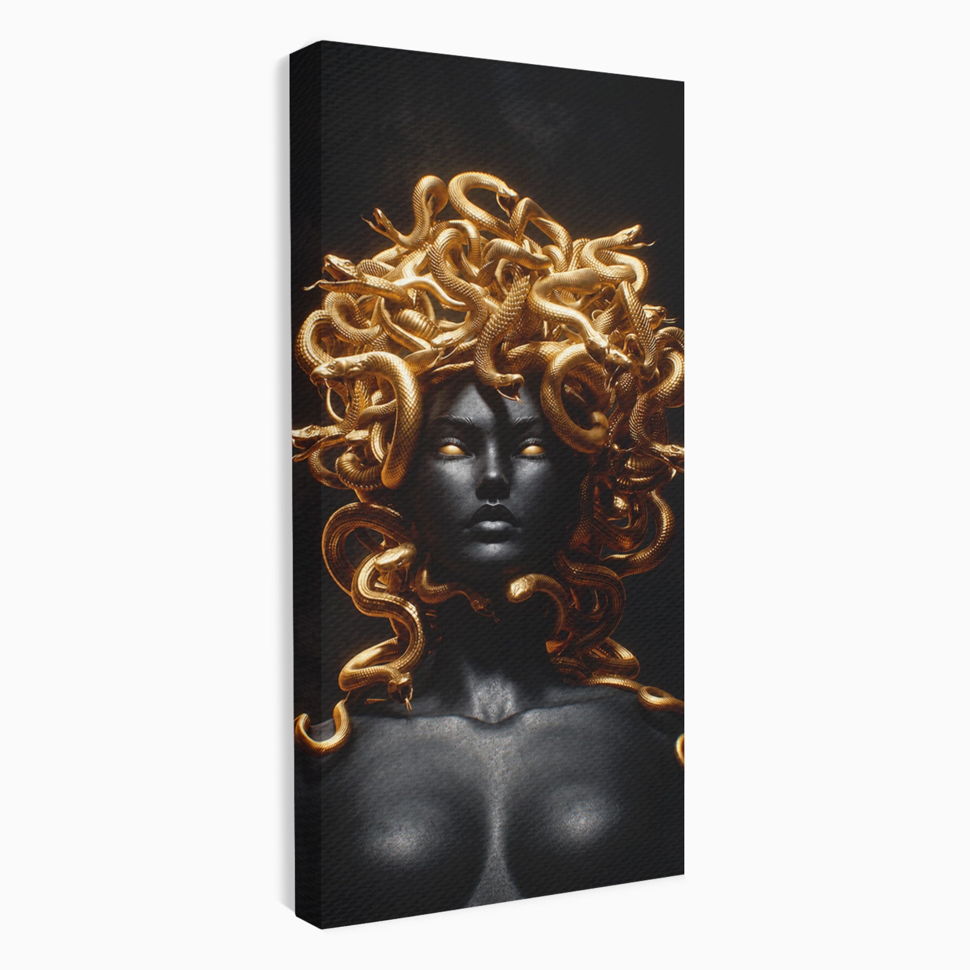 Tablou Canvas Premium LuxCanva® T1022, Meduza Mitologica, Mitologie, Meduza, Portret, Dormitor, Living, Culori Vibrante