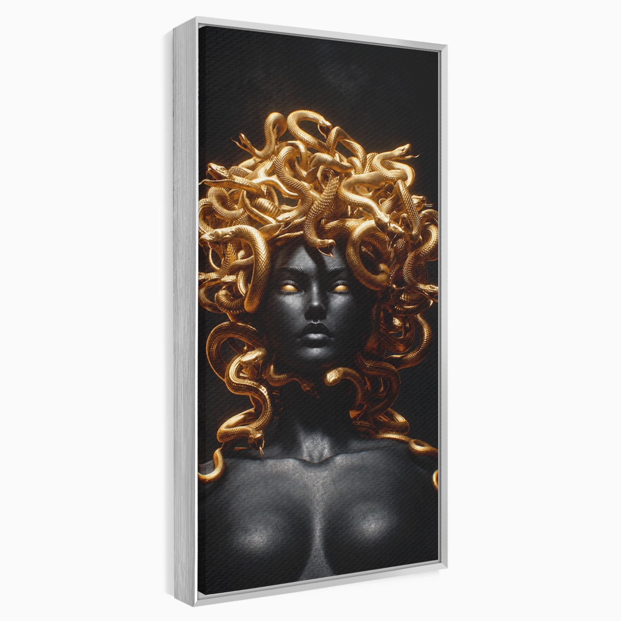 Tablou Canvas Premium LuxCanva® T1022, Meduza Mitologica, Mitologie, Meduza, Portret, Dormitor, Living, Culori Vibrante
