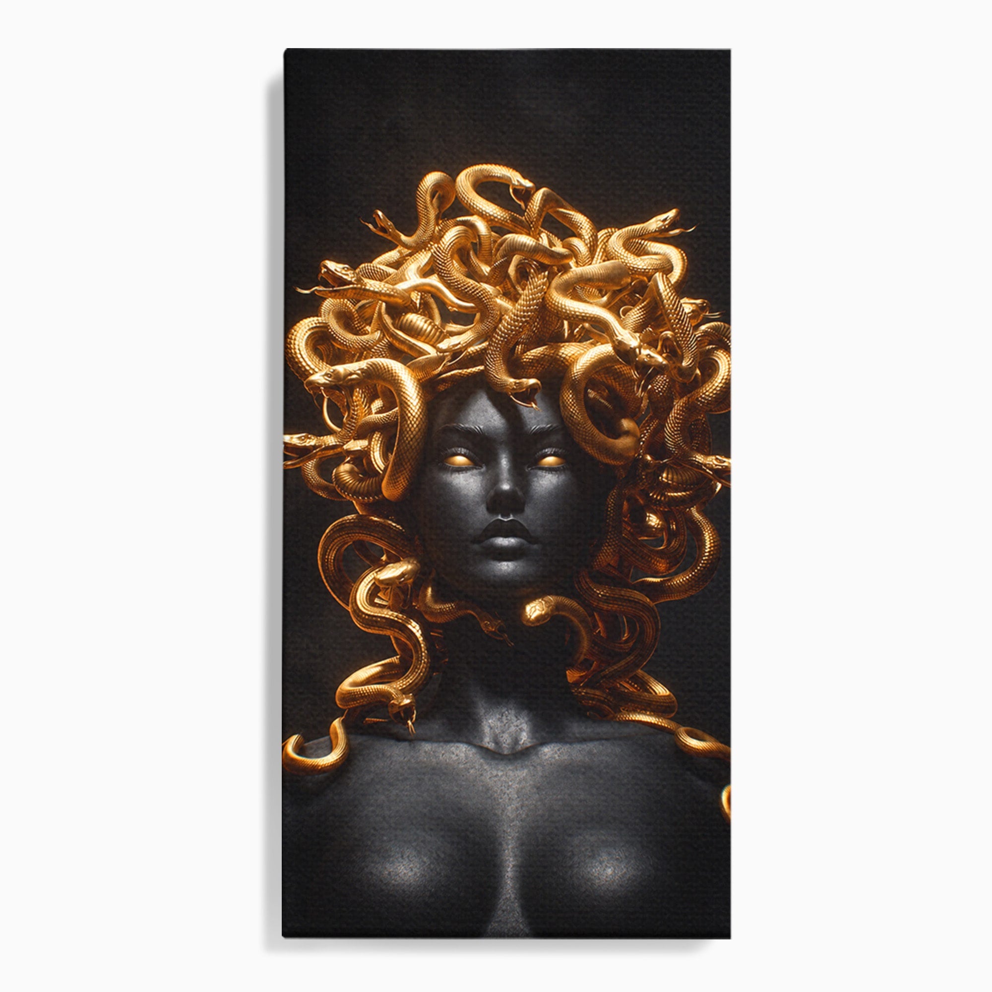 Tablou Canvas Premium LuxCanva® T1022, Meduza Mitologica, Mitologie, Meduza, Portret, Dormitor, Living, Culori Vibrante