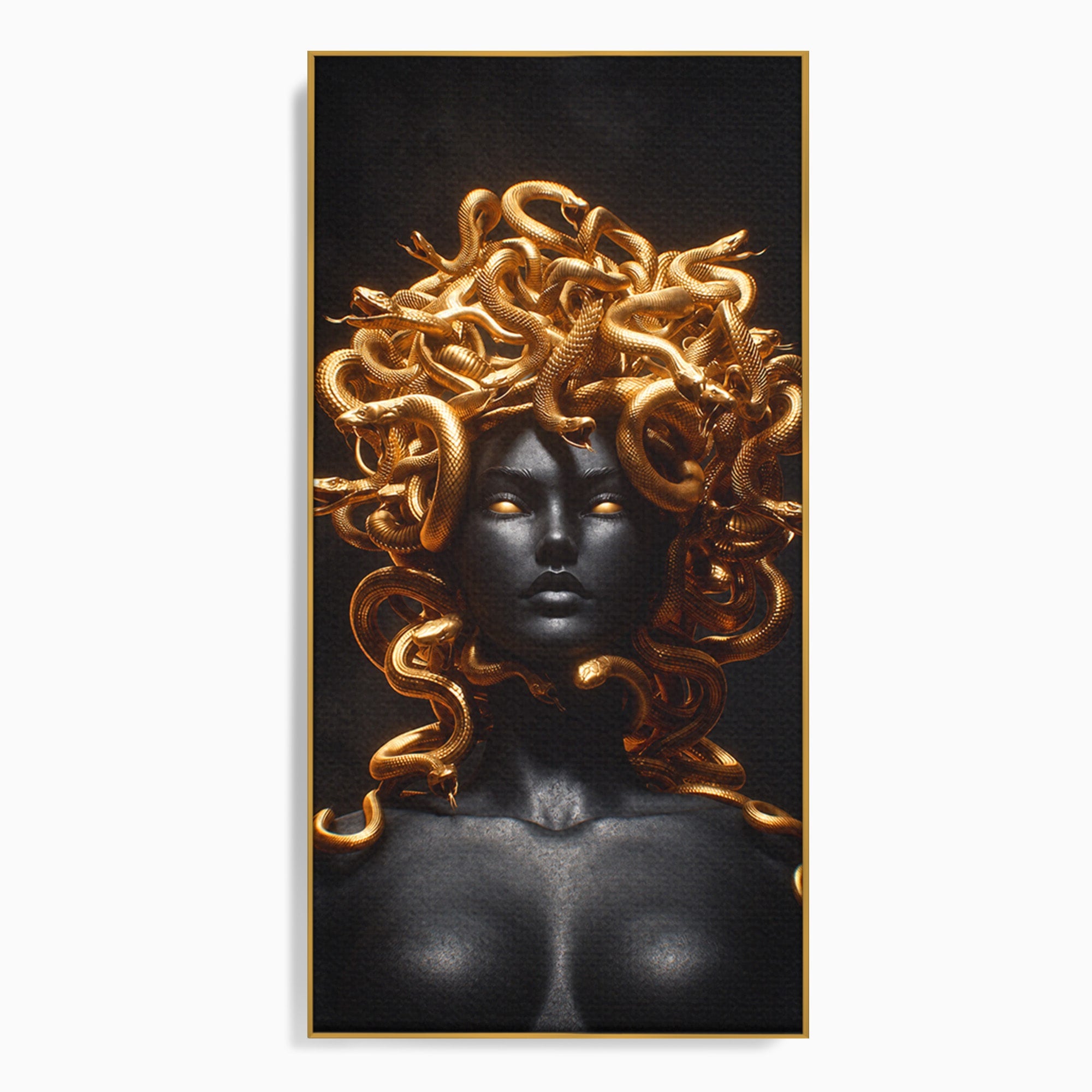 Tablou Canvas Premium LuxCanva® T1022, Meduza Mitologica, Mitologie, Meduza, Portret, Dormitor, Living, Culori Vibrante
