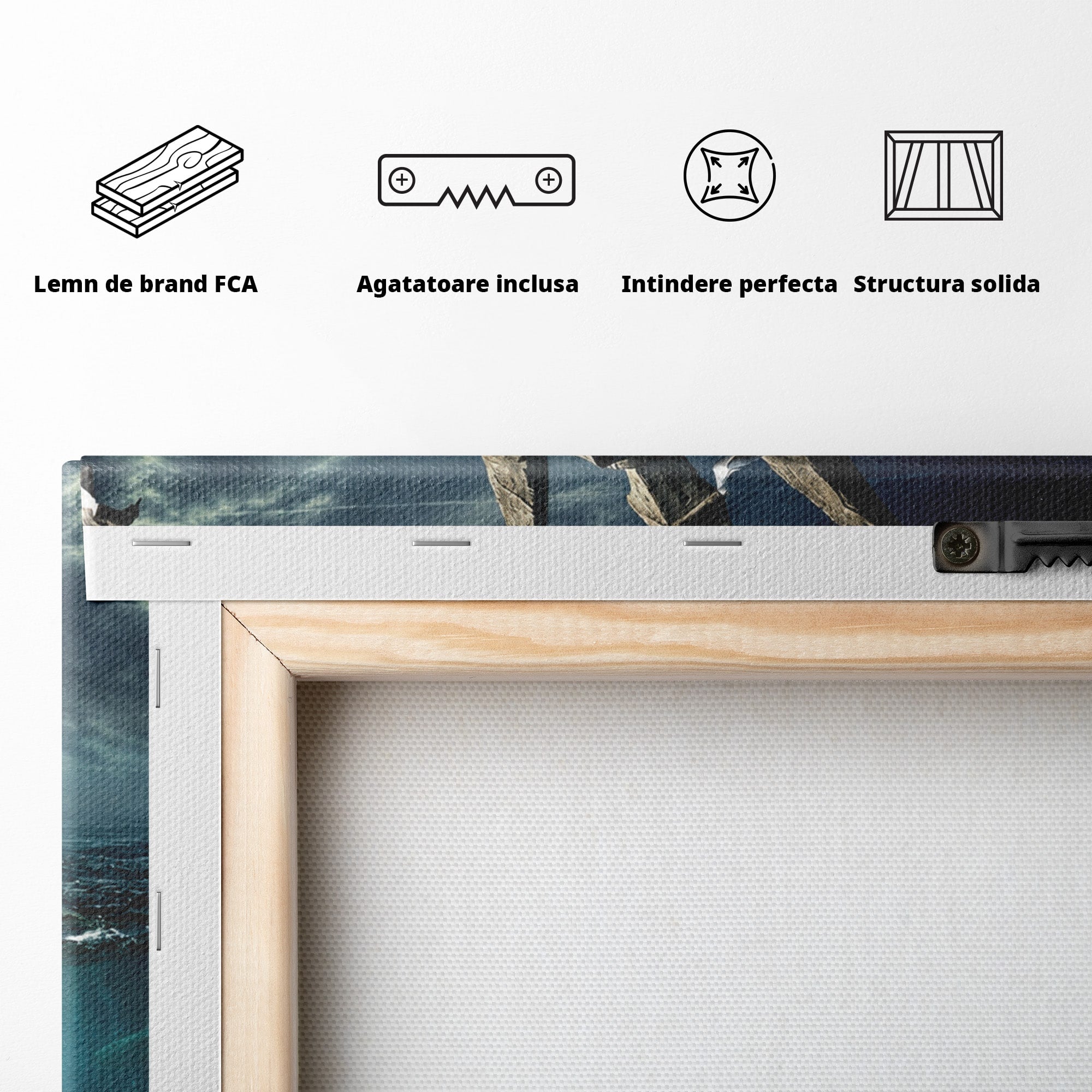 Tablou Canvas Premium LuxCanva® T1024, Tridentul Subacvatic, Trident, Ocean, Mister, Living, Aventura, Culori Vibrante