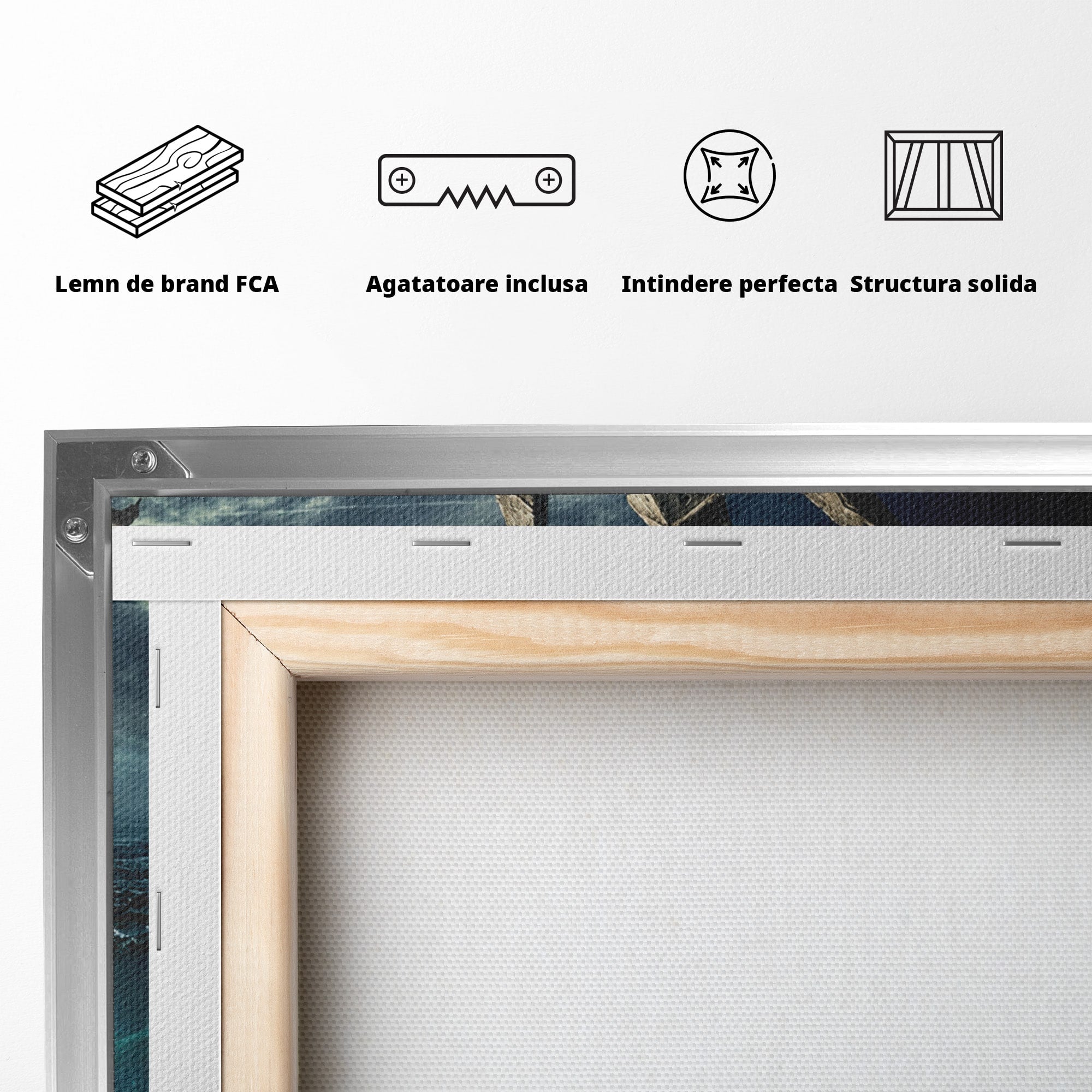 Tablou Canvas Premium LuxCanva® T1024, Tridentul Subacvatic, Trident, Ocean, Mister, Living, Aventura, Culori Vibrante