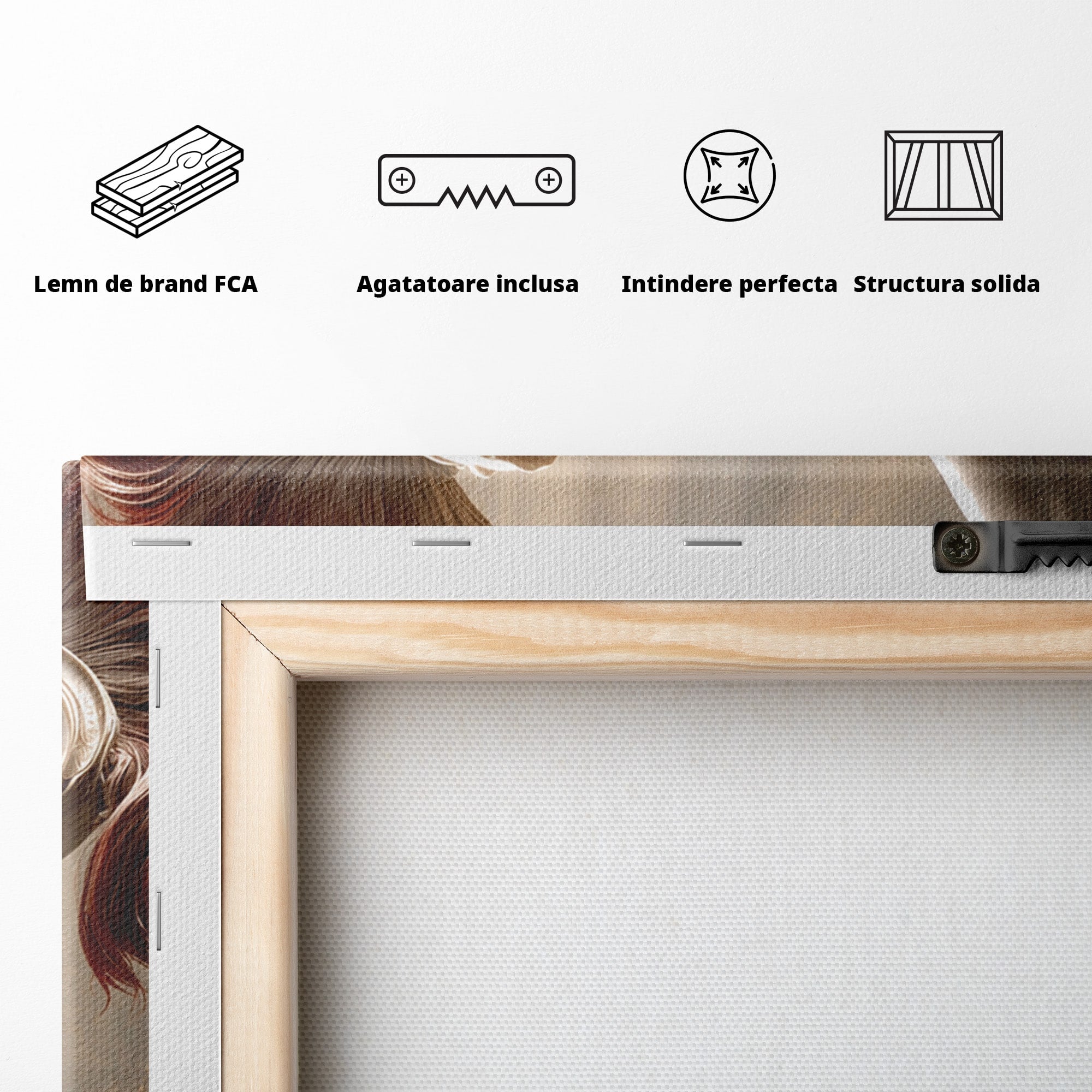Tablou Canvas Premium LuxCanva® T1025, Gloria Eroica, Statuie, Erou, Mitologie, Clasica, Dormitor, Culori Vibrante