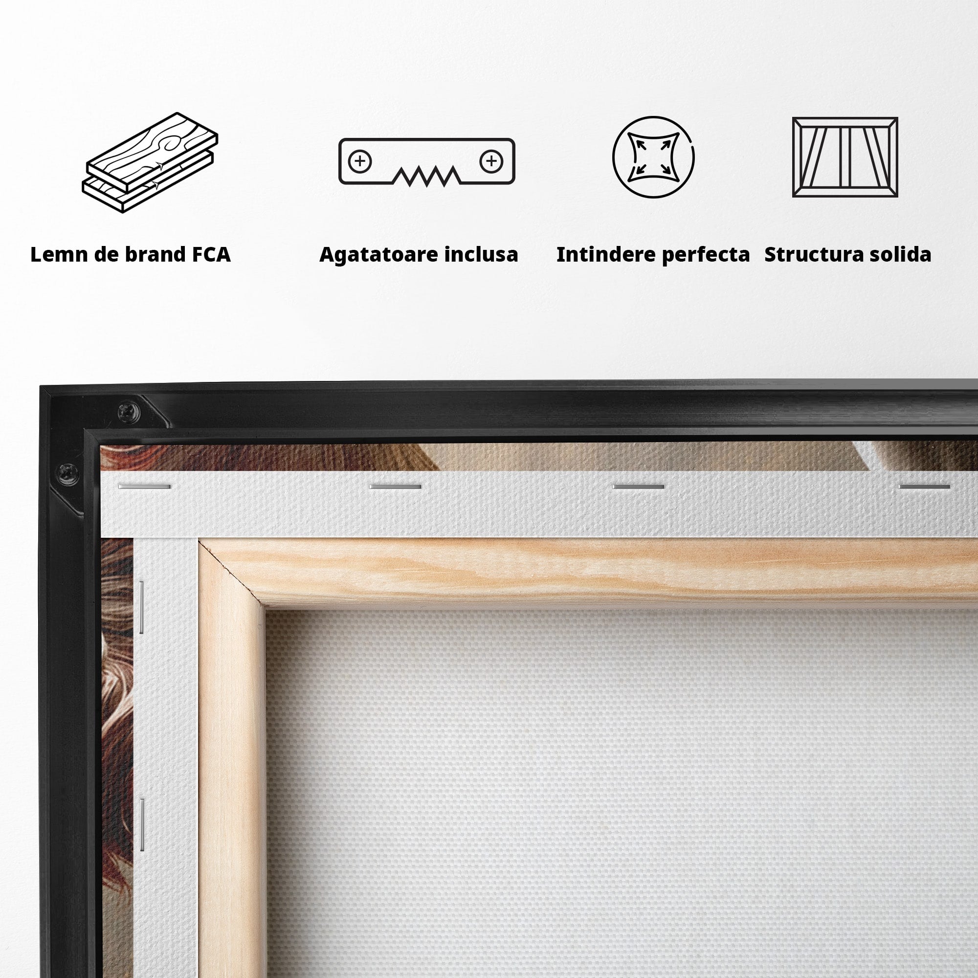 Tablou Canvas Premium LuxCanva® T1025, Gloria Eroica, Statuie, Erou, Mitologie, Clasica, Dormitor, Culori Vibrante