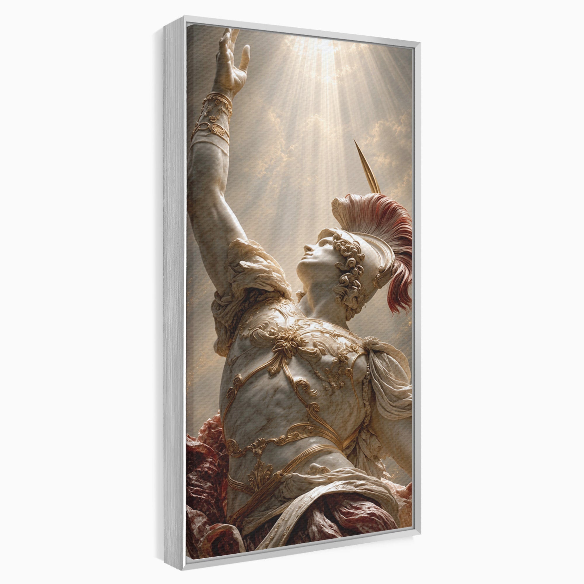 Tablou Canvas Premium LuxCanva® T1025, Gloria Eroica, Statuie, Erou, Mitologie, Clasica, Dormitor, Culori Vibrante