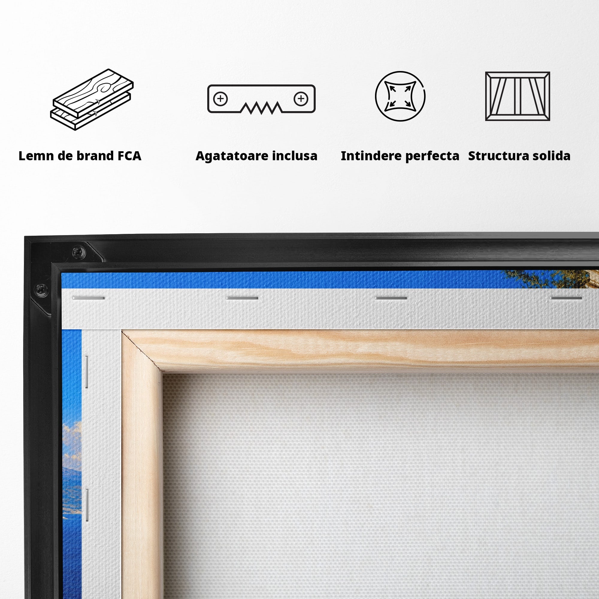 Tablou Canvas Premium LuxCanva® T1026, Strajer Grec Antic, Grecia, Peisaj, Munte, Istorie, Living, Culori Vibrante