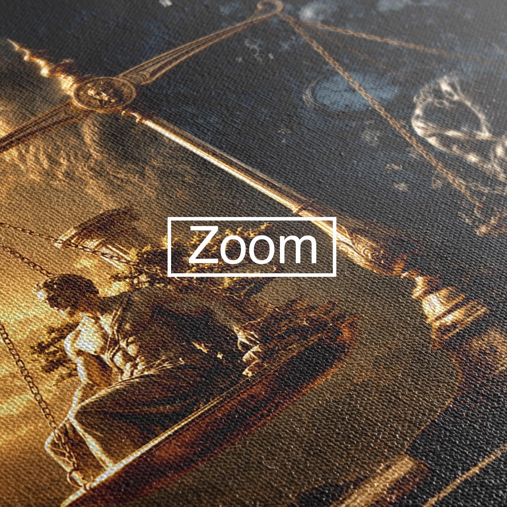 Tablou Canvas Premium LuxCanva® T1027, Balanta Zeilor, Balanta, Zeitate, Mitologie, Apus, Living, Culori Vibrante