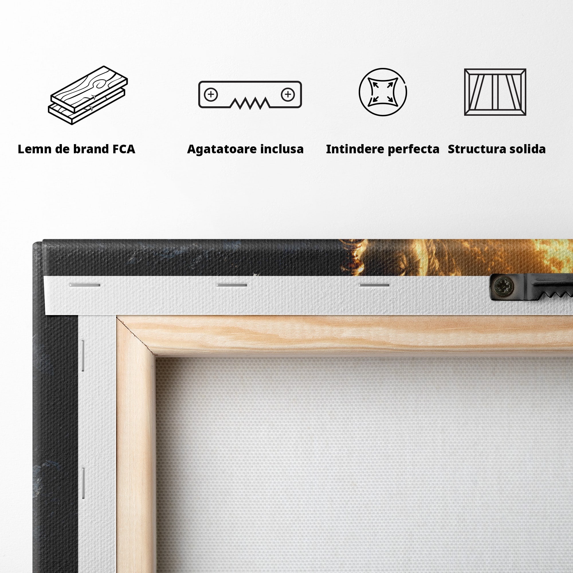 Tablou Canvas Premium LuxCanva® T1027, Balanta Zeilor, Balanta, Zeitate, Mitologie, Apus, Living, Culori Vibrante