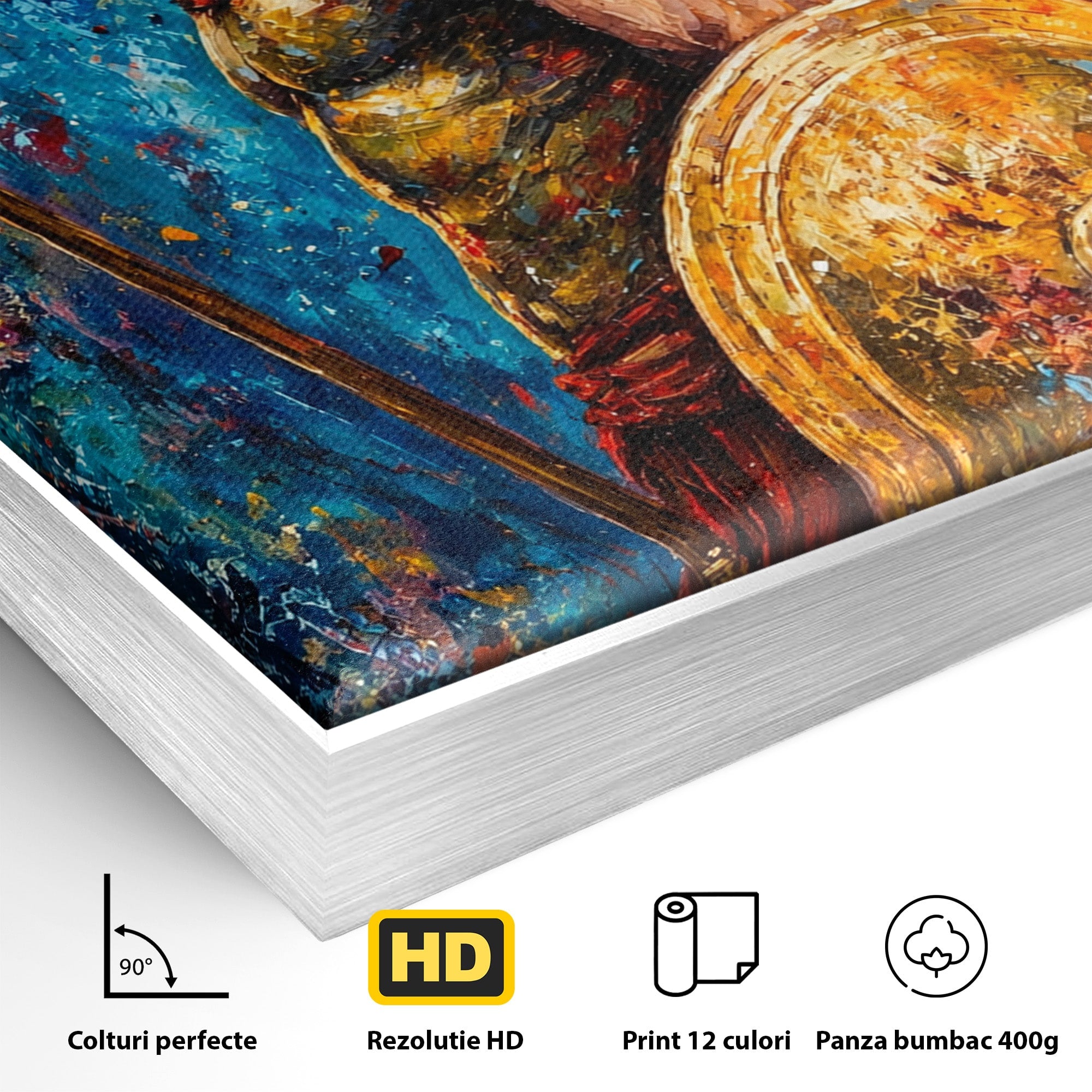 Tablou Canvas Premium LuxCanva® T1030, Razboinicul Spartan, Razboinic, Spartan, Istoric, Arta, Dormitor, Living, Culori Vibrante