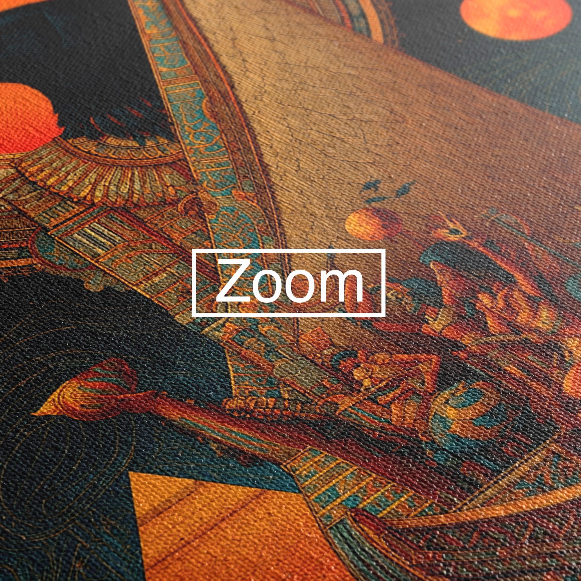 Tablou Canvas Premium LuxCanva® T1034, Vasul Zeilor Egipteni, Egipt, Mitologie, Zeitate, Vas, Piramide, Living, Culori Vibrante