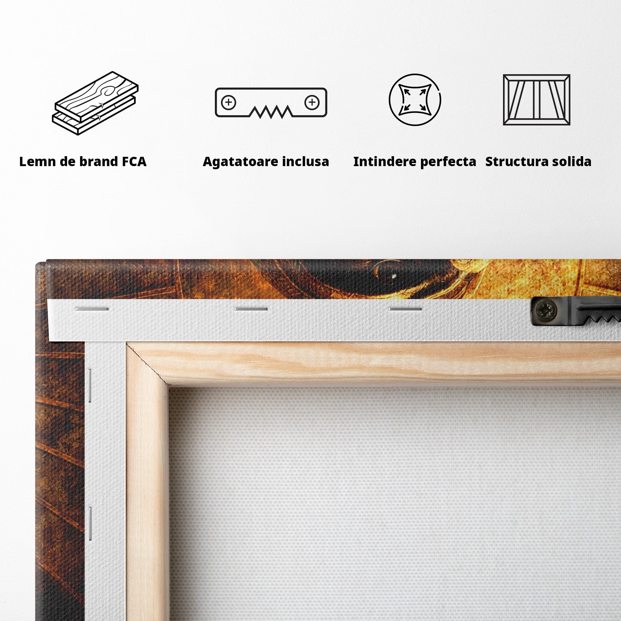 Tablou Canvas Premium LuxCanva® T1035, Zeul Egiptean Horus, Egipt, Mitologie, Zeitate, Vultur, Living, Culori Vibrante