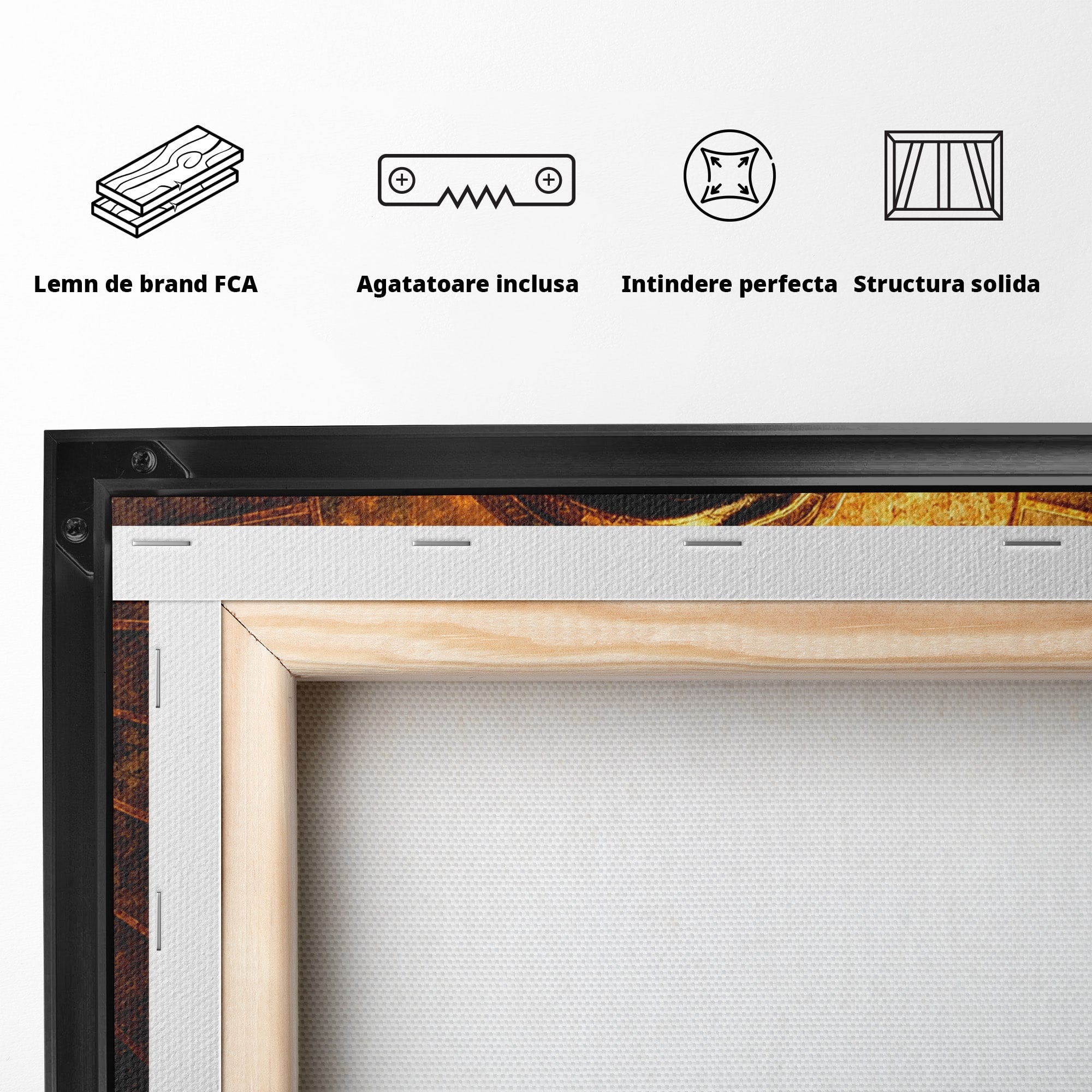 Tablou Canvas Premium LuxCanva® T1035, Zeul Egiptean Horus, Egipt, Mitologie, Zeitate, Vultur, Living, Culori Vibrante