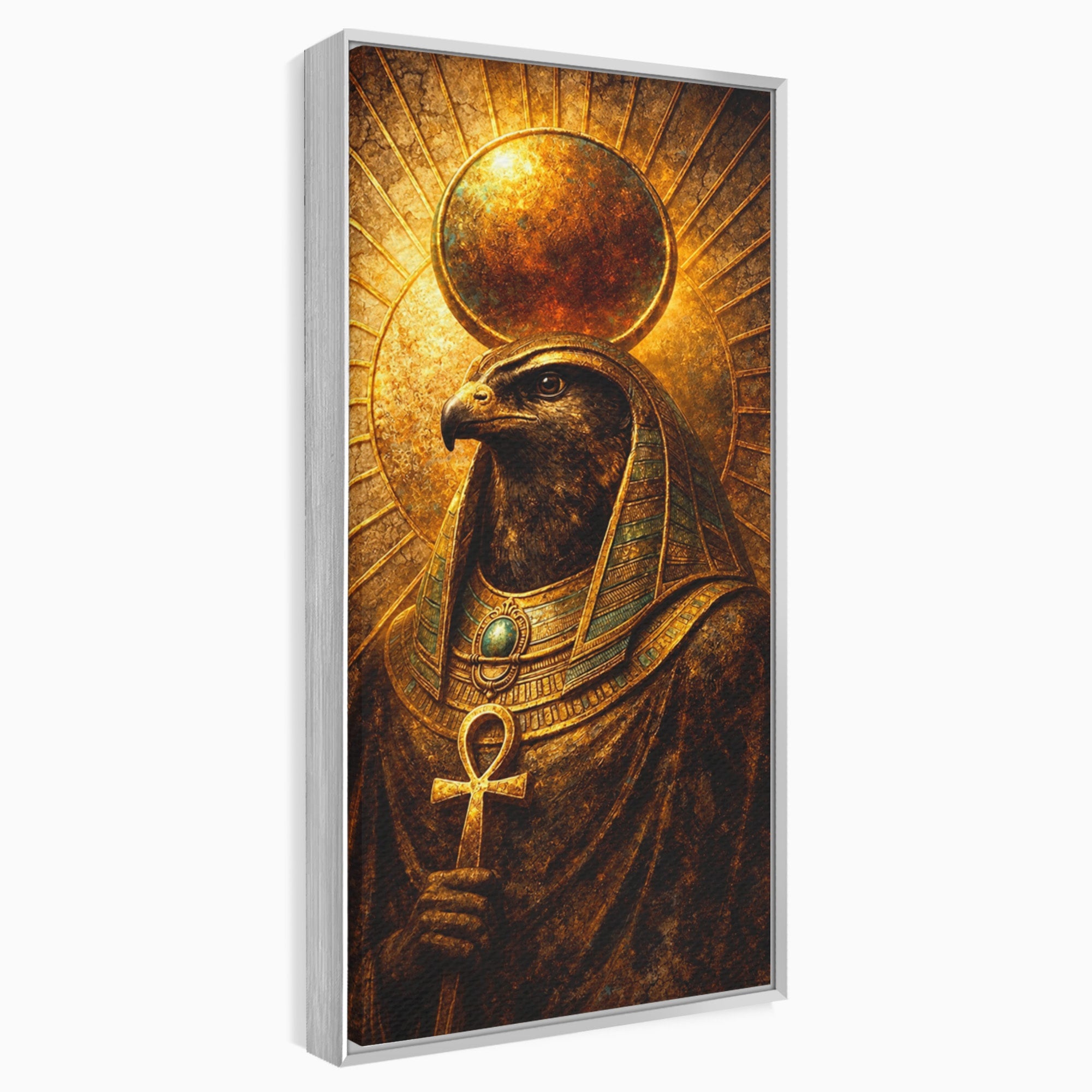 Tablou Canvas Premium LuxCanva® T1035, Zeul Egiptean Horus, Egipt, Mitologie, Zeitate, Vultur, Living, Culori Vibrante