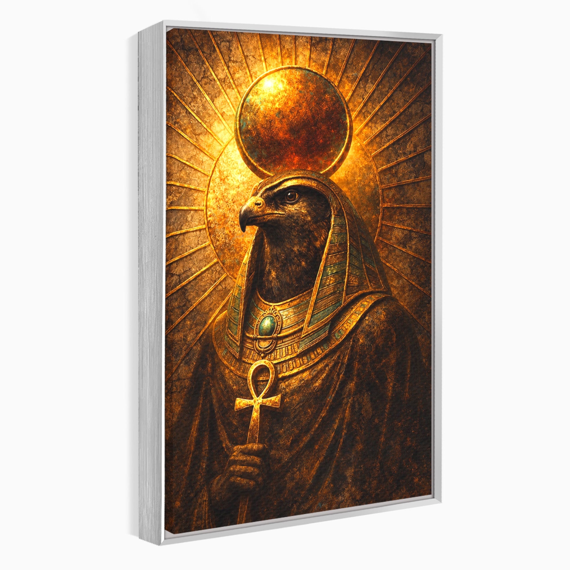Tablou Canvas Premium LuxCanva® T1035, Zeul Egiptean Horus, Egipt, Mitologie, Zeitate, Vultur, Living, Culori Vibrante