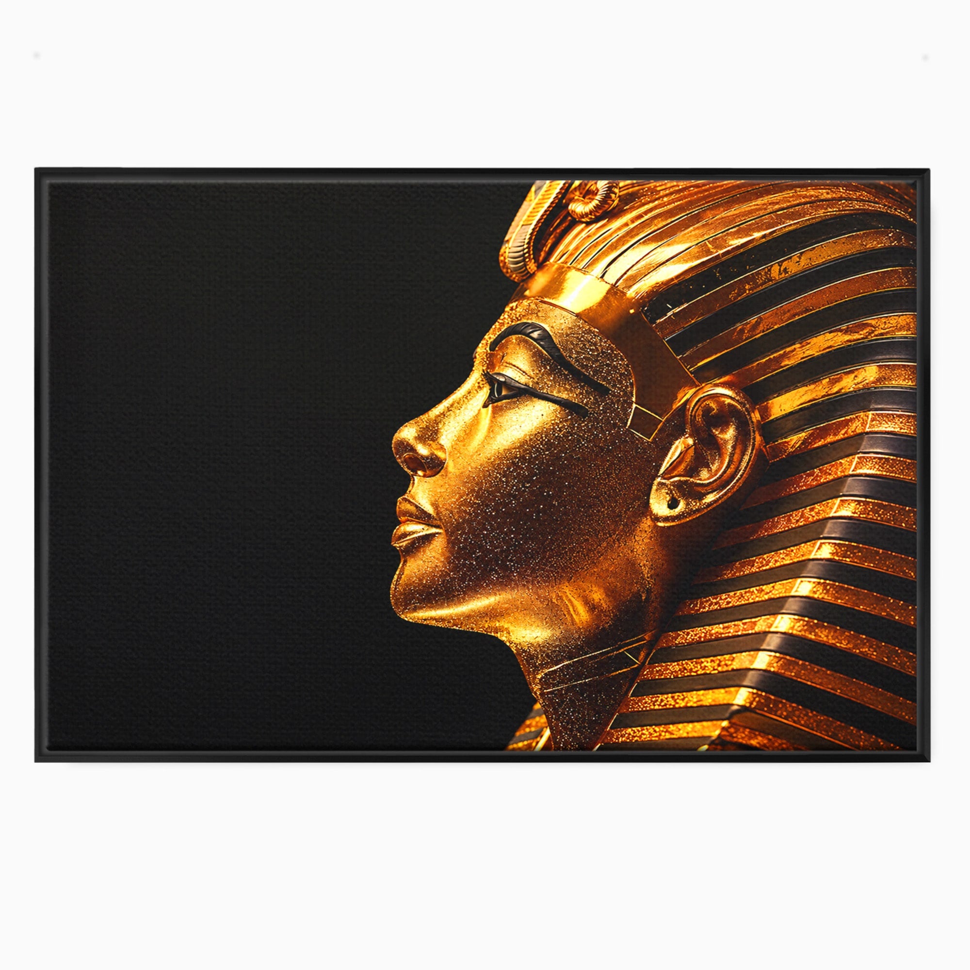 Tablou Canvas Premium LuxCanva® T1037, Faraonul Tutankhamon, Faraon, Egipt, Istorie, Portret, Dormitor, Birou, Culori Vibrante