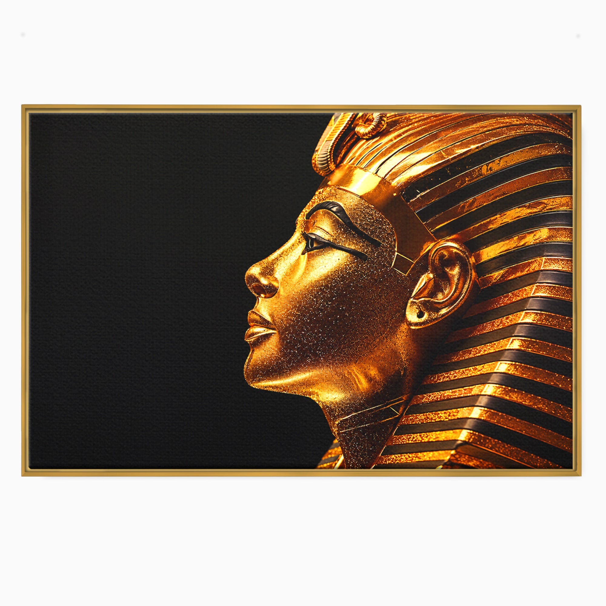 Tablou Canvas Premium LuxCanva® T1037, Faraonul Tutankhamon, Faraon, Egipt, Istorie, Portret, Dormitor, Birou, Culori Vibrante