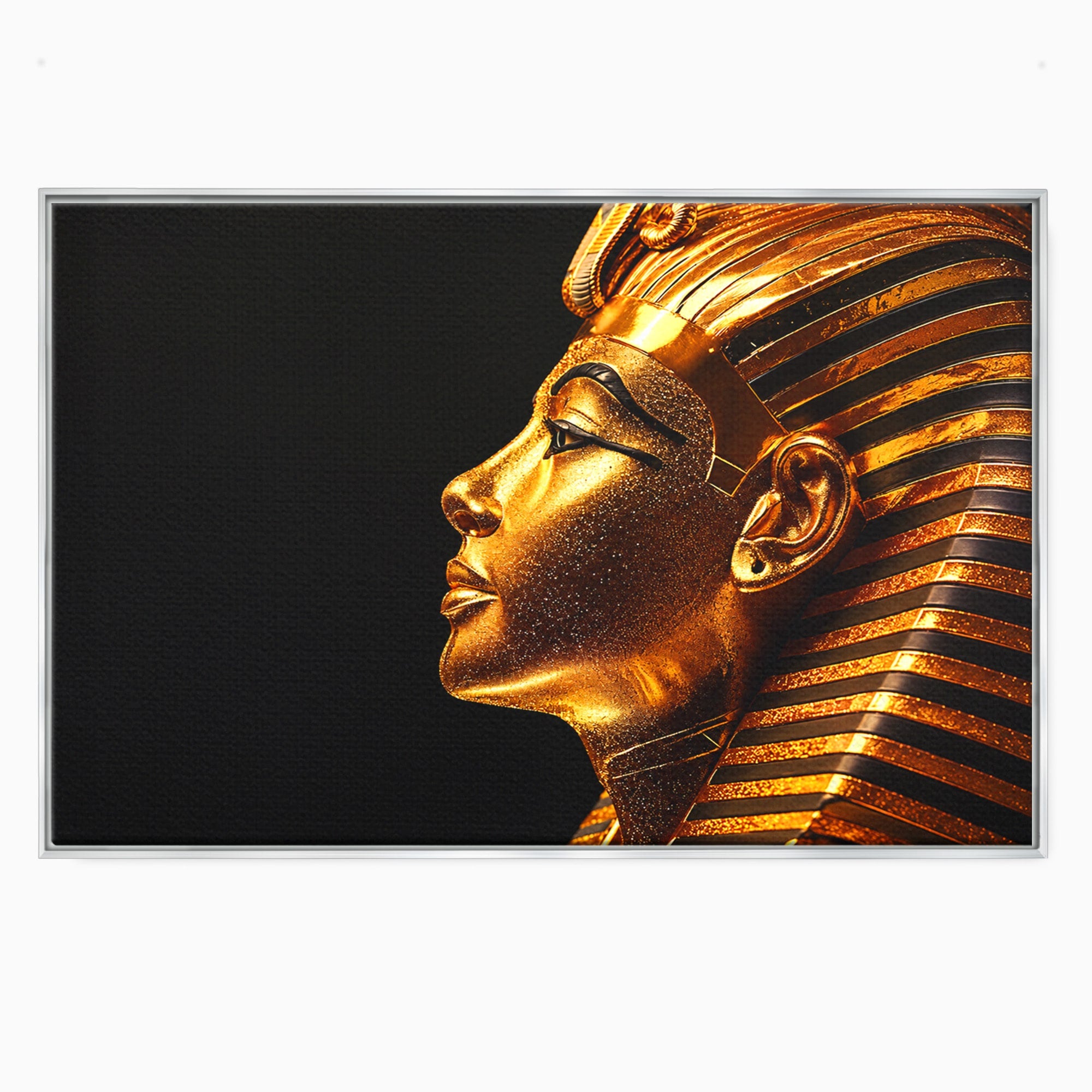 Tablou Canvas Premium LuxCanva® T1037, Faraonul Tutankhamon, Faraon, Egipt, Istorie, Portret, Dormitor, Birou, Culori Vibrante